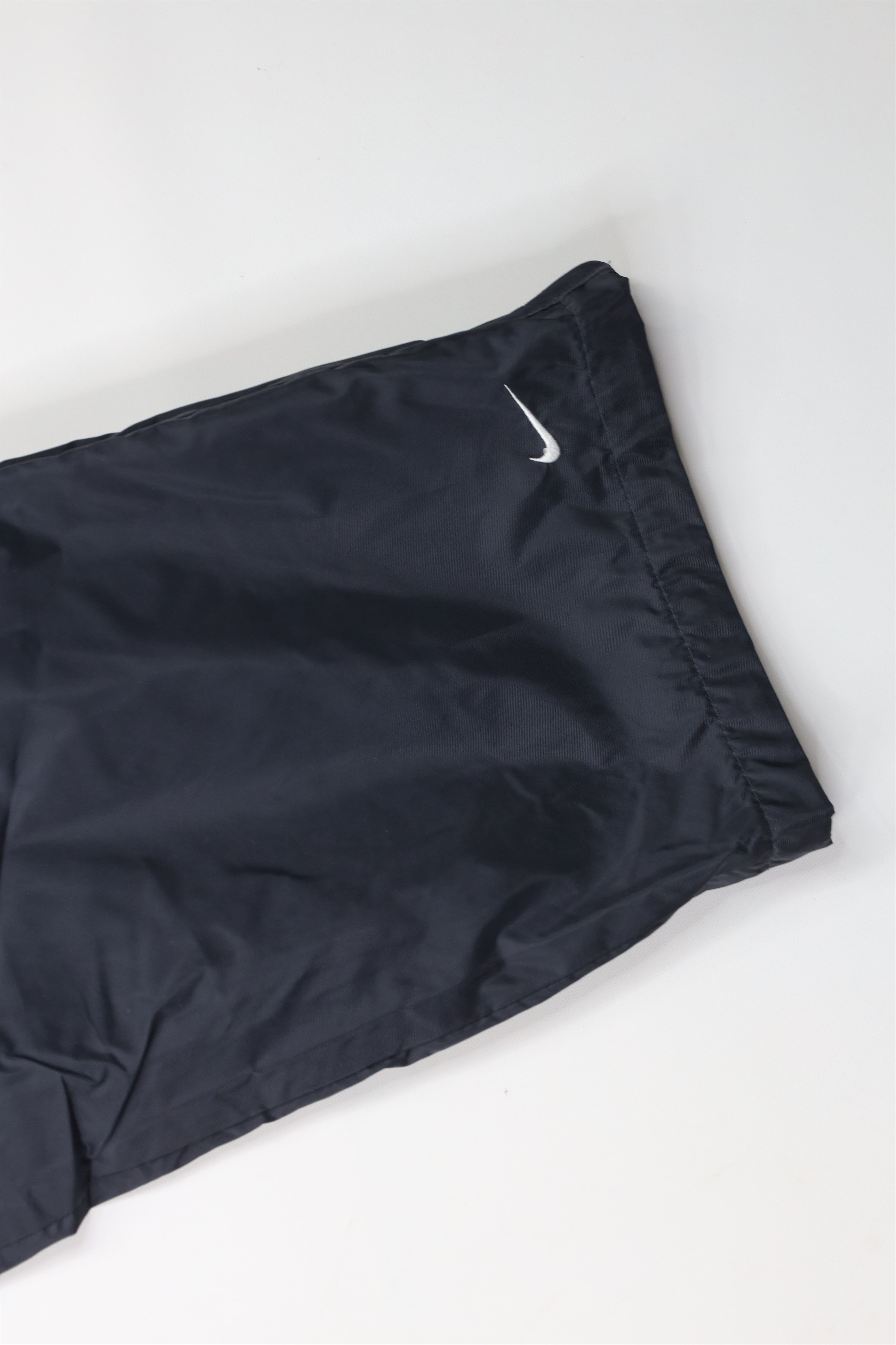 Nike × Vintage Vintage Nike Mini Swoosh Lined Wide Leg Pants Blue Nylon Size ONE SIZE - 5 Thumbnail