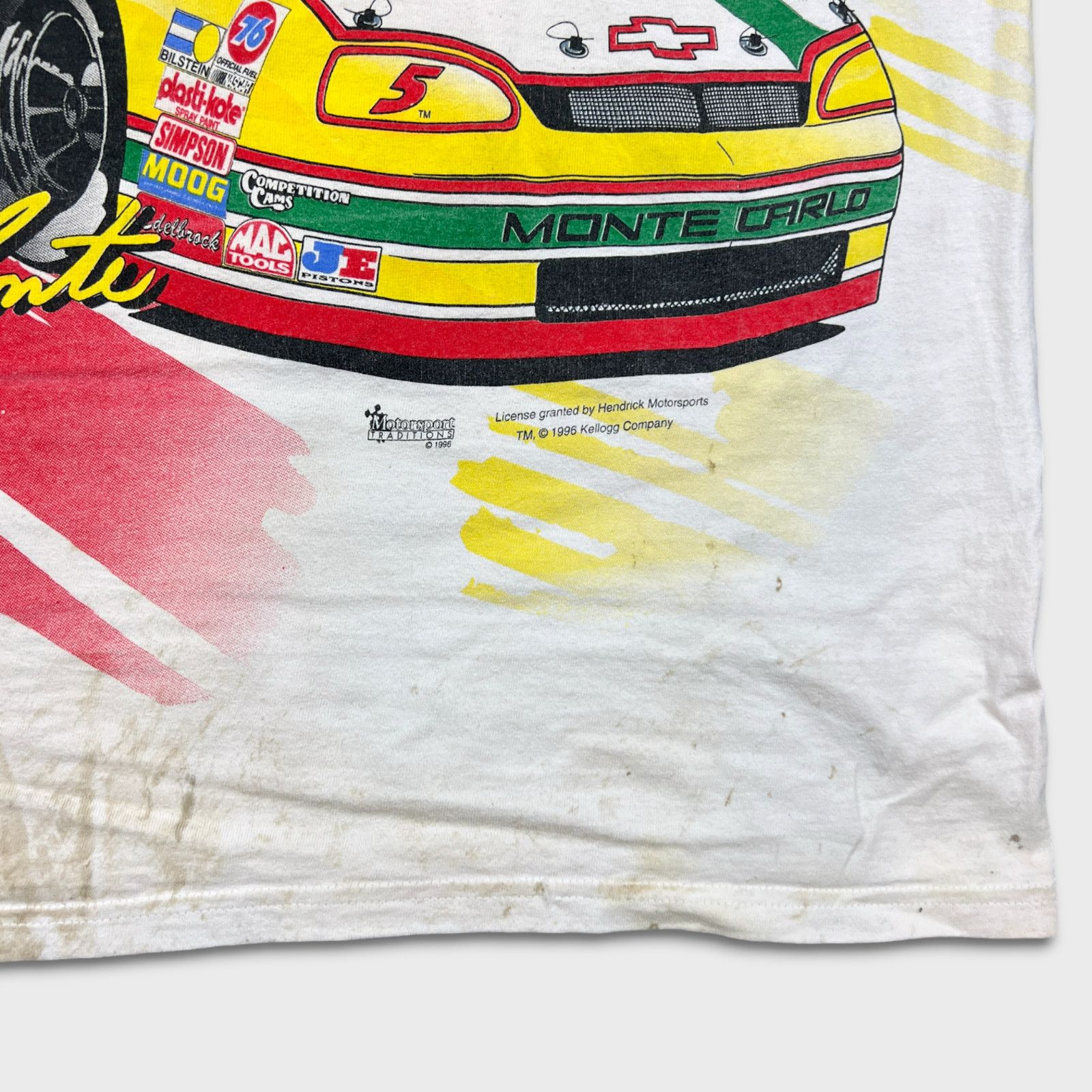 Chase Authentics × NASCAR × Vintage 1996 Chase Terry Labonte T Shirt XL Kelloggs NASCAR AOP Tee Size US XL / EU 56 / 4 - 14 Thumbnail