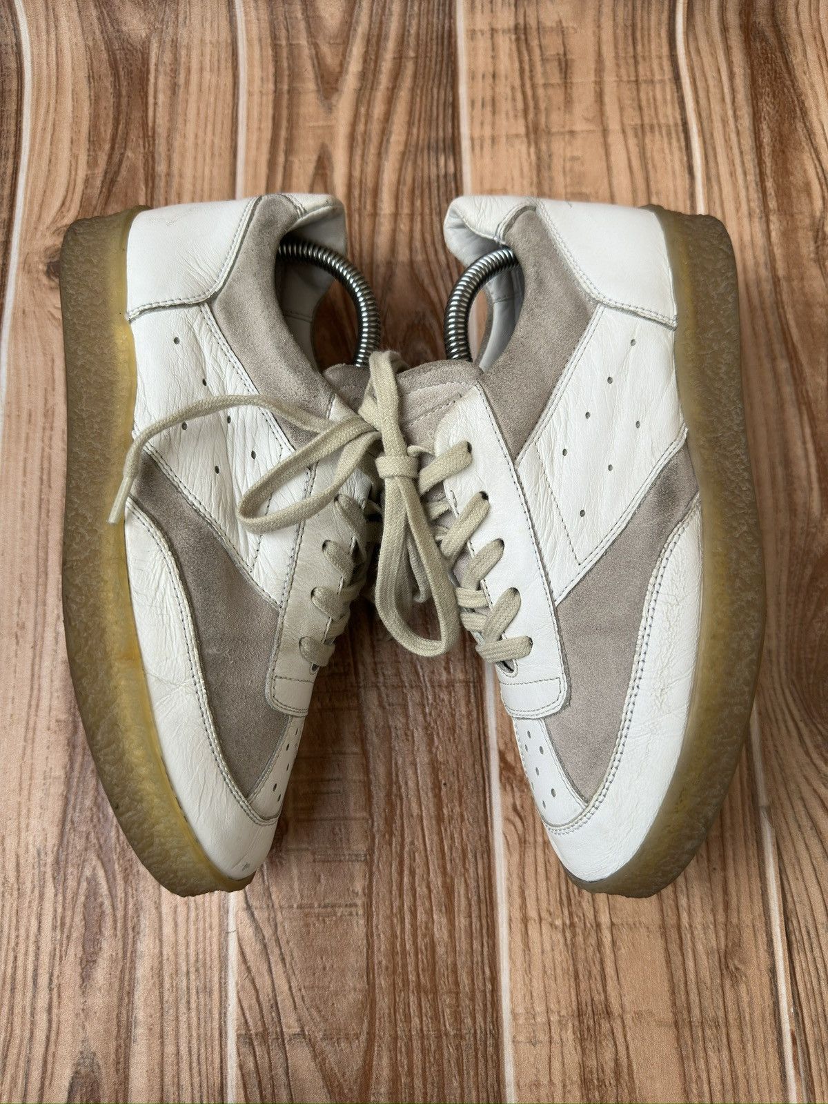 Maison Margiela Maison margiela MM6 White Court Sneakers Lowtops Size US 7 / IT 37 - 4 Thumbnail
