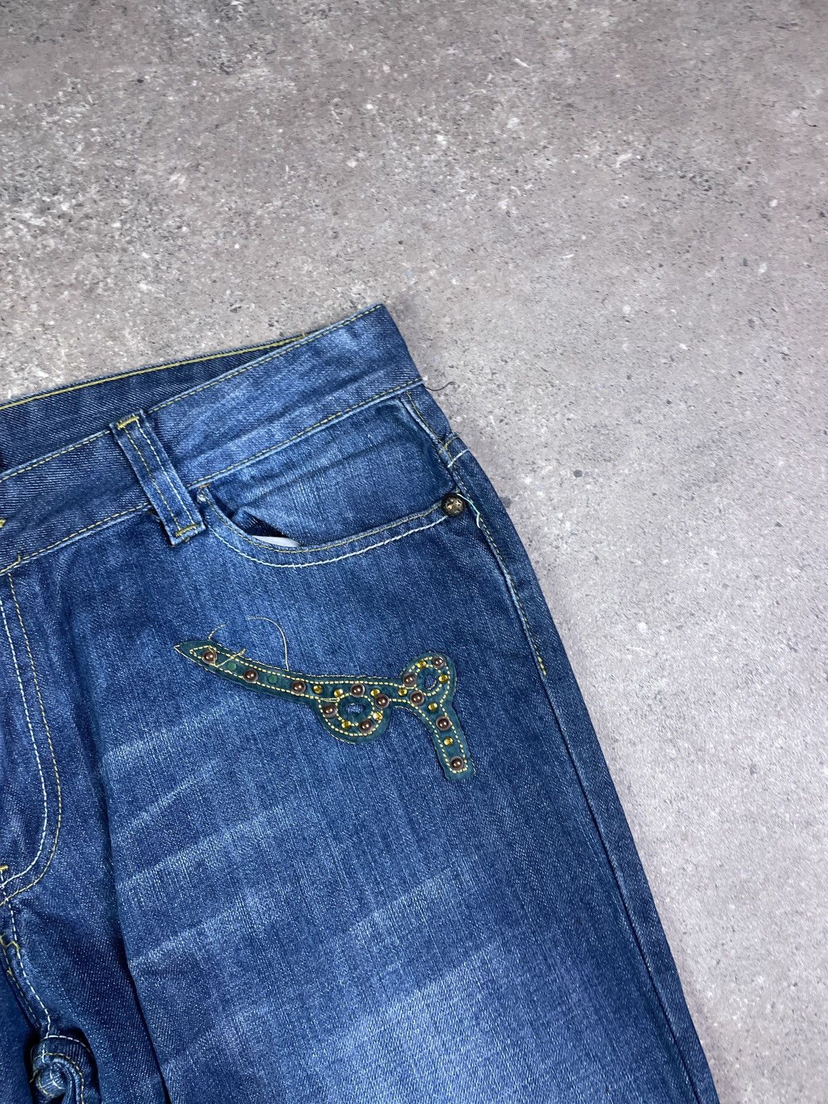 Just Cavalli × Roberto Cavalli × Vintage Vintage Just Cavalli Denim jeans pants Size US 36 / EU 52 - 6 Thumbnail
