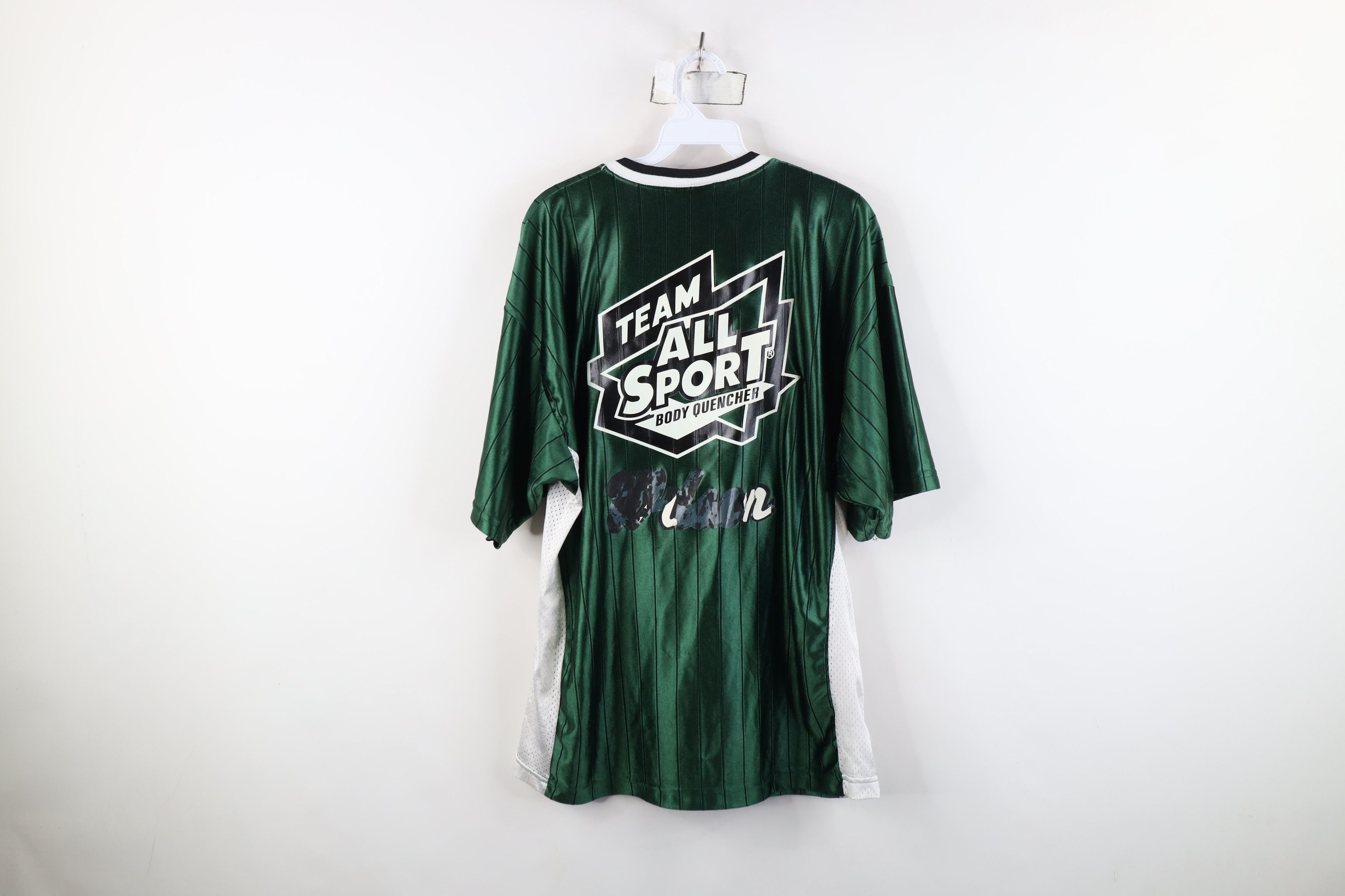 Vintage Vintage 90s Sport Body Quencher Striped Jersey T-Shirt USA Size US XL / EU 56 / 4 - 13 Thumbnail