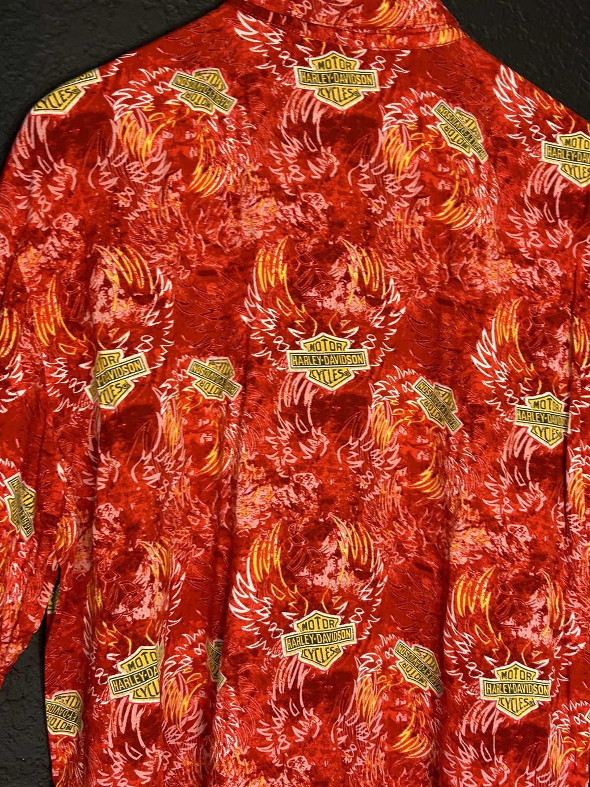 Harley Davidson Harley Davidson Rayon Hawaiian Aloha Shirt Size US L / EU 52-54 / 3 - 8 Thumbnail