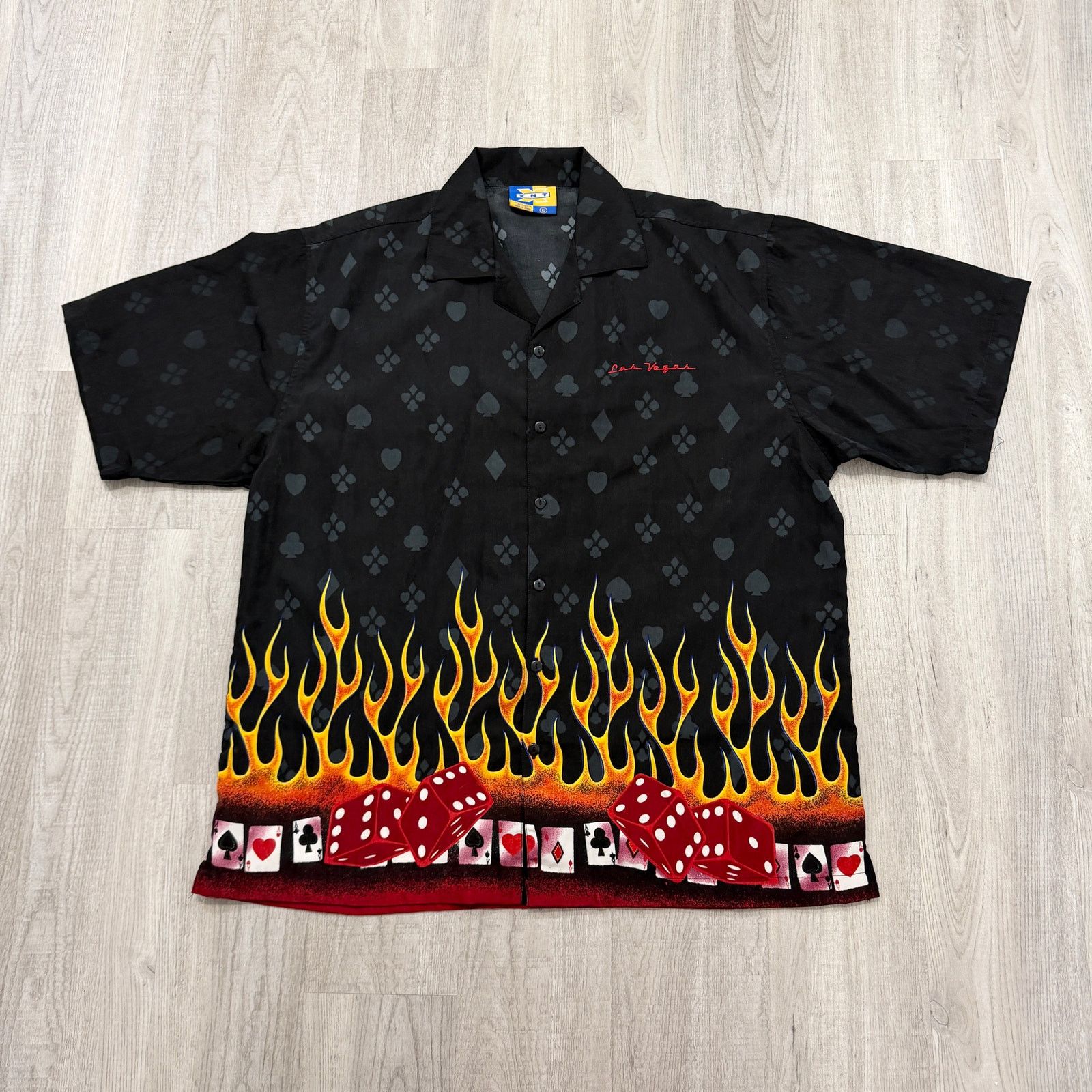 Vintage Vintage Emergency Exit Shirt Large Gray Blue Flames Dragon Size US XL / EU 56 / 4 - 1 Thumbnail