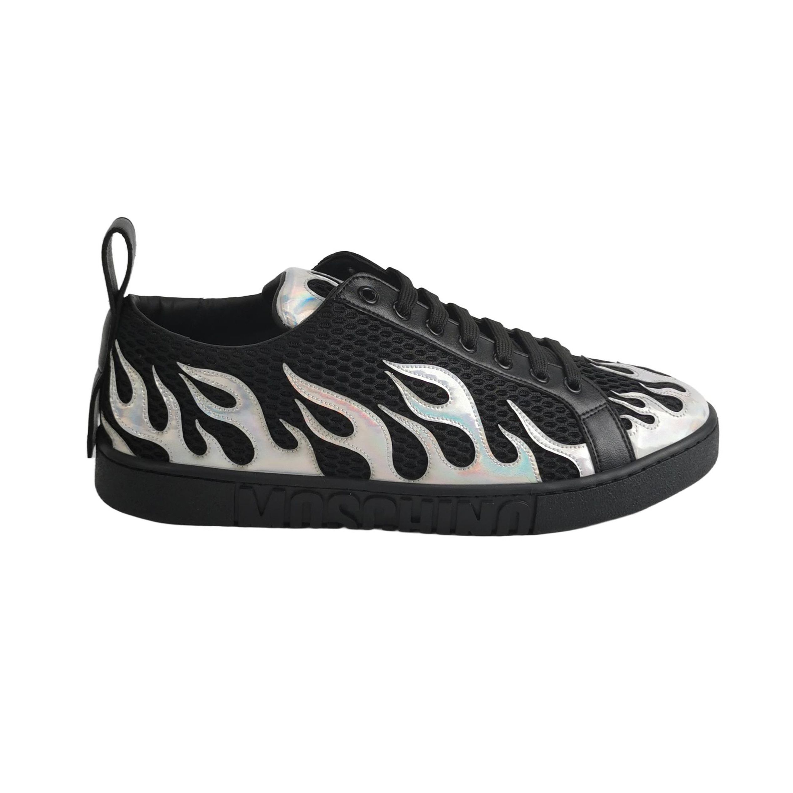 Moschino Moschino Flame Print Low-Top Sneakers EU 43 Size US 10 / EU 43 - 1 Thumbnail