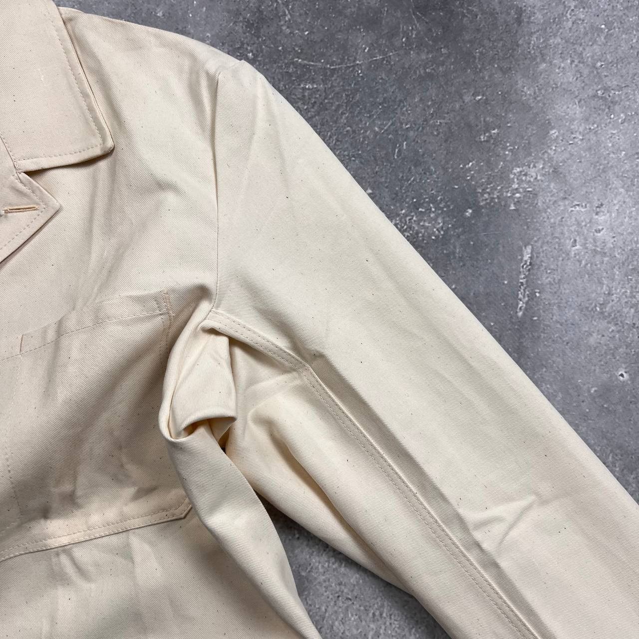 Le Laboureur Vintage 70s 80s Work 4-Pocket Chore Jacket Beige Size 50 Size US M / EU 48-50 / 2 - 11 Thumbnail
