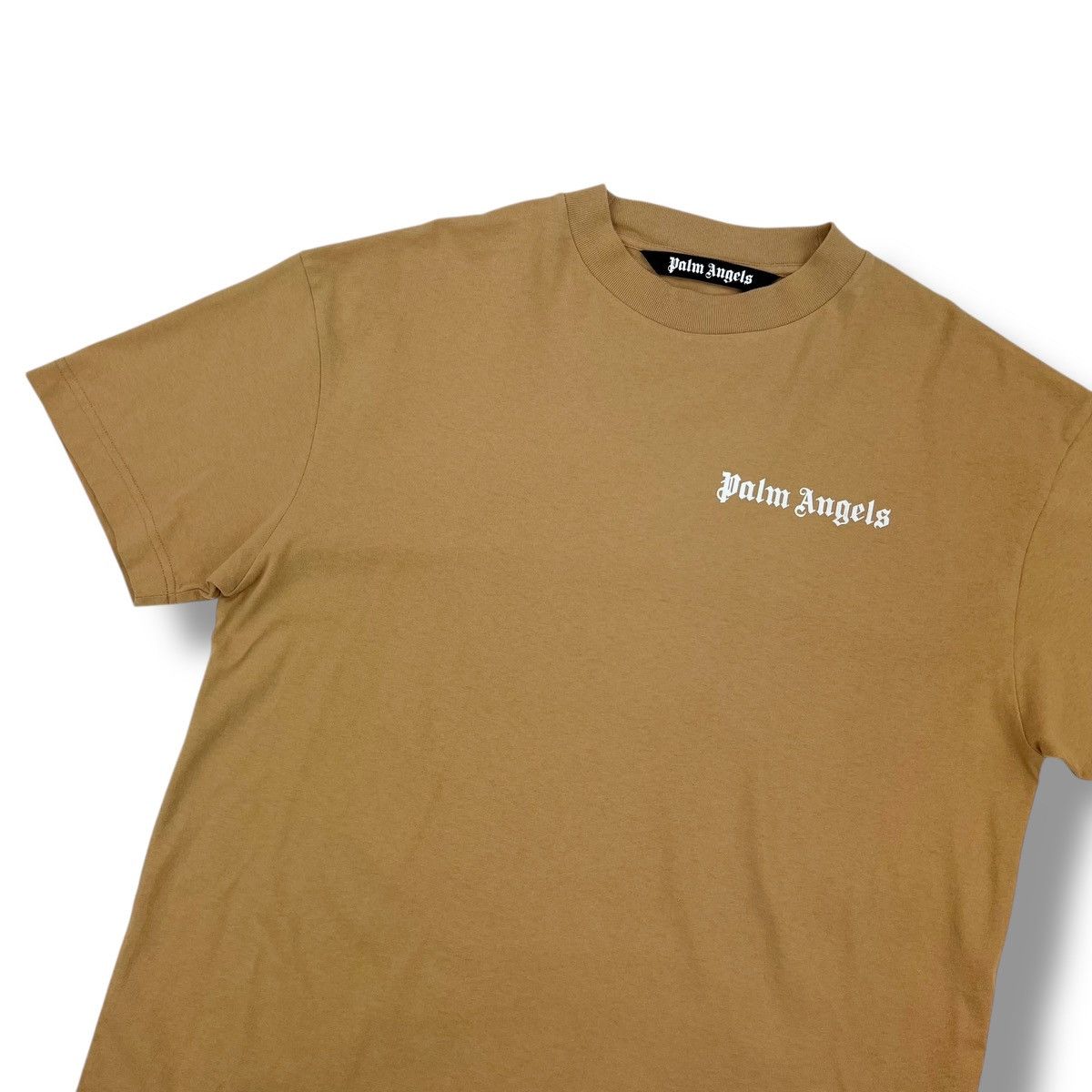 Palm Angels Palm Angels Beige T Shirt Size US XL / EU 56 / 4 - 1 Thumbnail