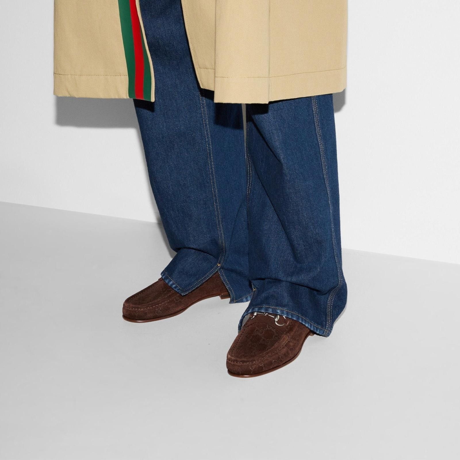 Gucci Gucci Horsebit GG Suede Loafers Size US 9 / EU 42 - 4 Thumbnail