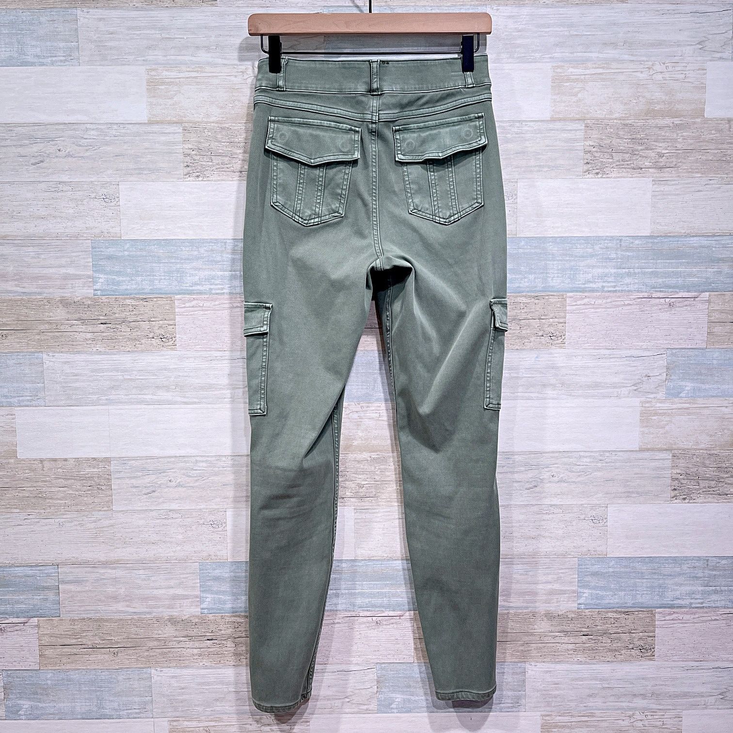 Spanx SPANX Stretch Ankle Cargo Pant Sage Green Womens Medium Size 30" / US 8 / IT 44 - 3 Thumbnail