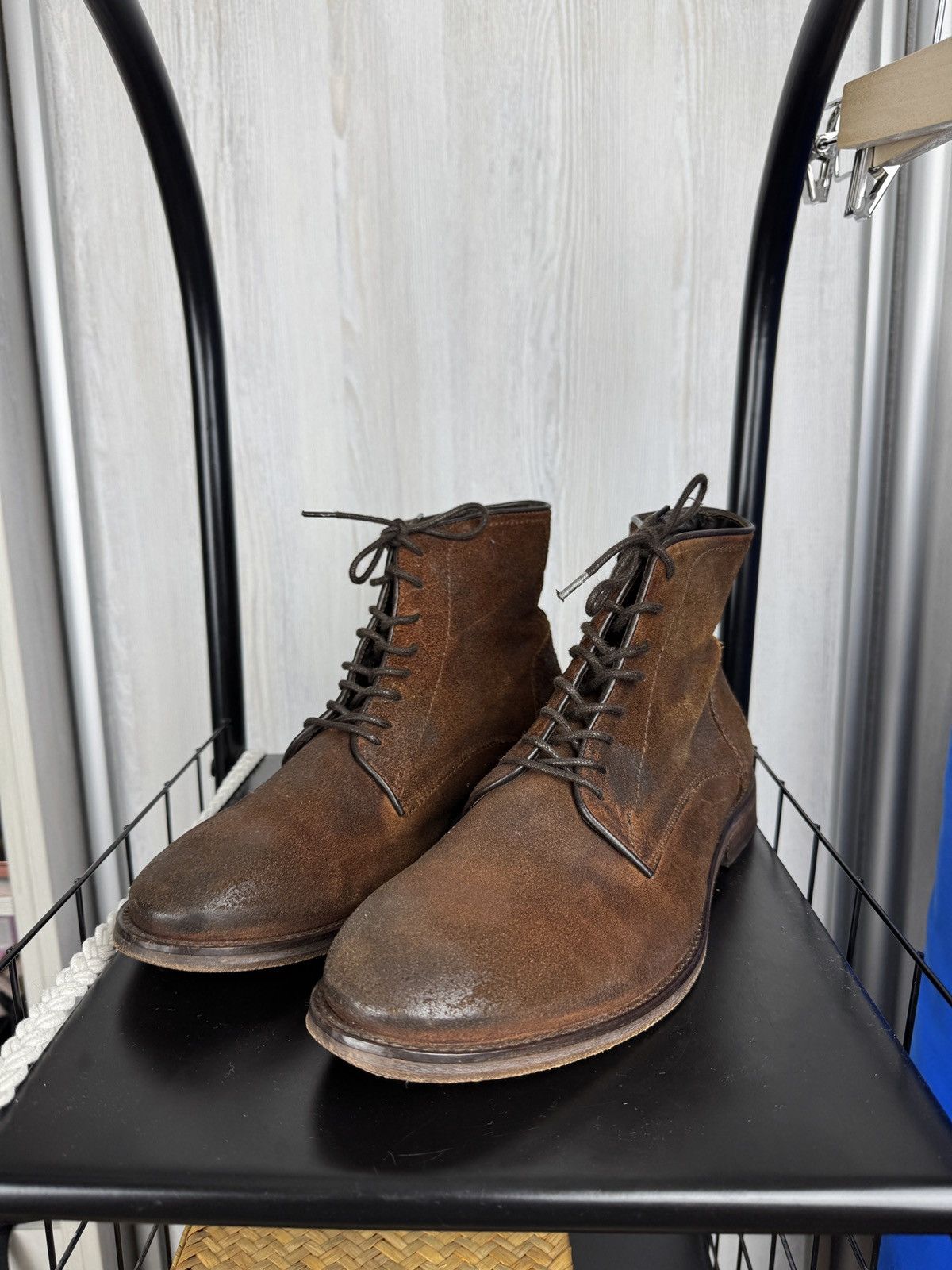 H By Hudson Hudson Dip Dye brown lace up smyth boots Size US 12 / EU 45 - 7 Thumbnail