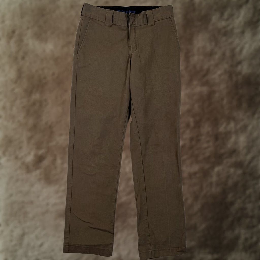 Dickies Dickies Pants Size 32x32 Brown Slim Straight Workwear Casual Cargo Mens Regular Waist Inseam 32 Cotton Polyester Vintage No Size US 32 / EU 48 - 1 Thumbnail