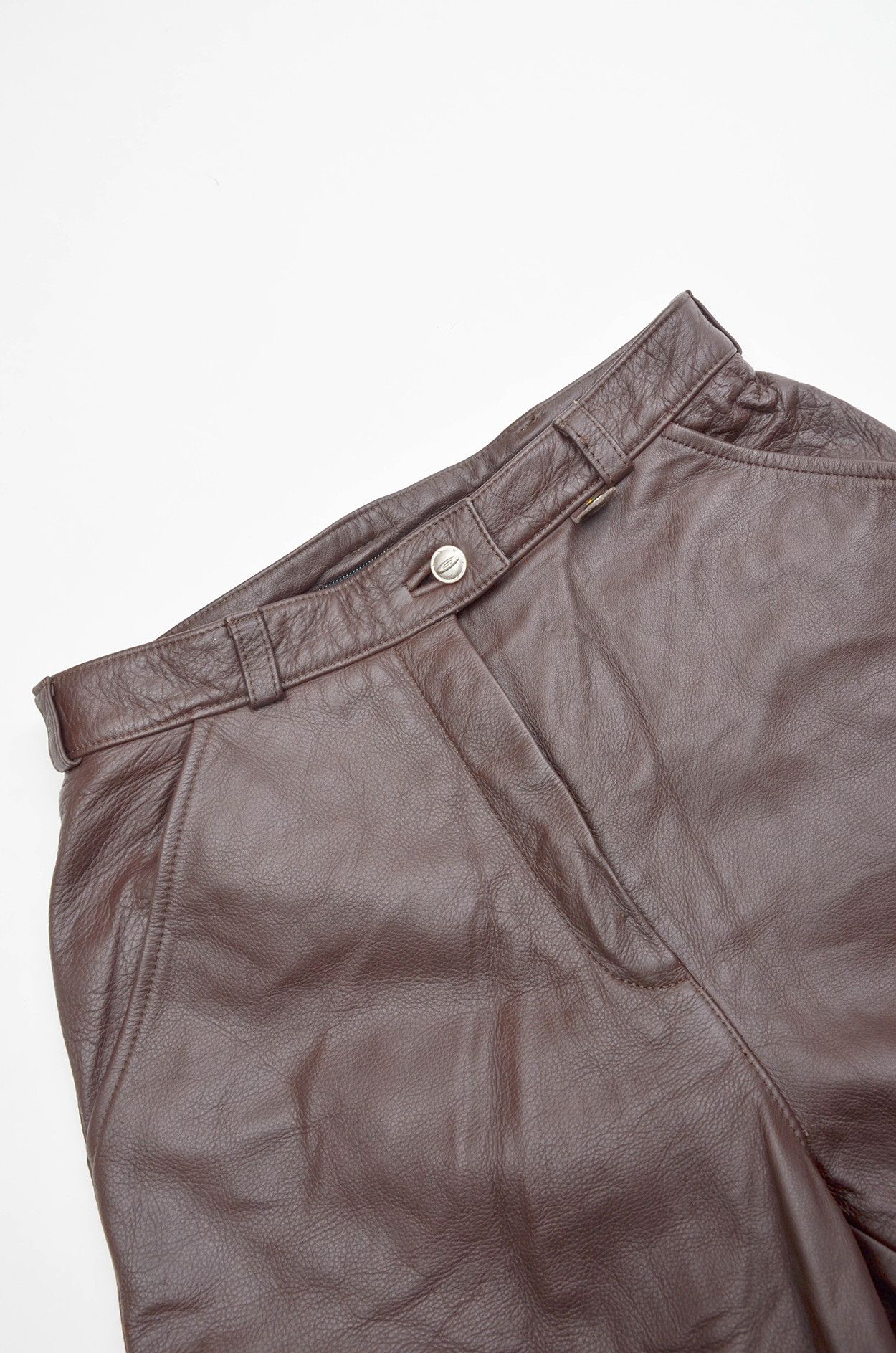 BMW BMW Endeavour Brown Leather Motorcycle Pants - Size M Size 27" / US 4 / IT 40 - 3 Thumbnail