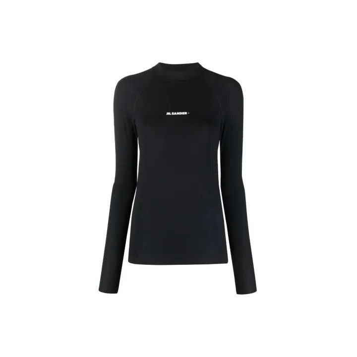 Jil Sander JIL SANDER Logo Long Sleeve T-Shirt for Women 0079 Size M / US 6-8 / IT 42-44 - 1 Thumbnail