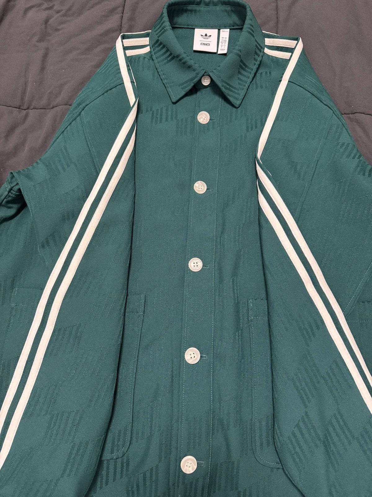 Adidas × Kith Kith x Adidas Jacquard Overshirt Size US L / EU 52-54 / 3 - 3 Thumbnail