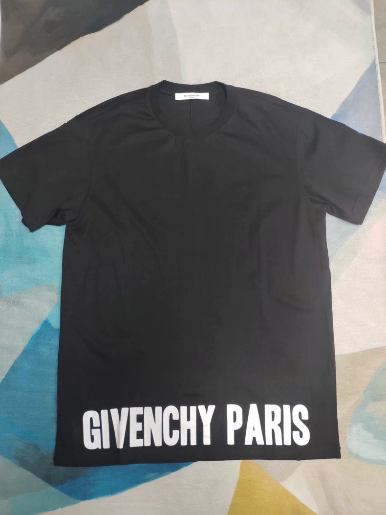 Givenchy Givenchy Men's Unisex Black Logo Printed Short Sleeve T-Sh Size US XXS / EU 40 - 1 Thumbnail