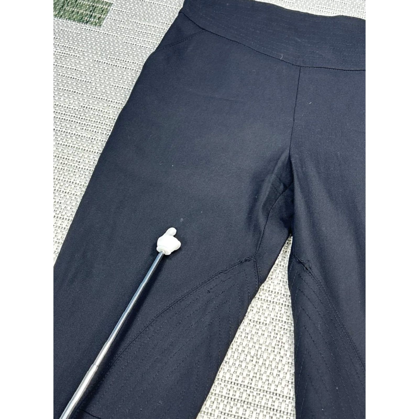 Stella McCartney Stella McCartney Leggings Womens 38 Black Wool Ankle Zip Stretch Skinny Non-Numeric: 38? Size 26" / US 2 / IT 38 - 3 Thumbnail