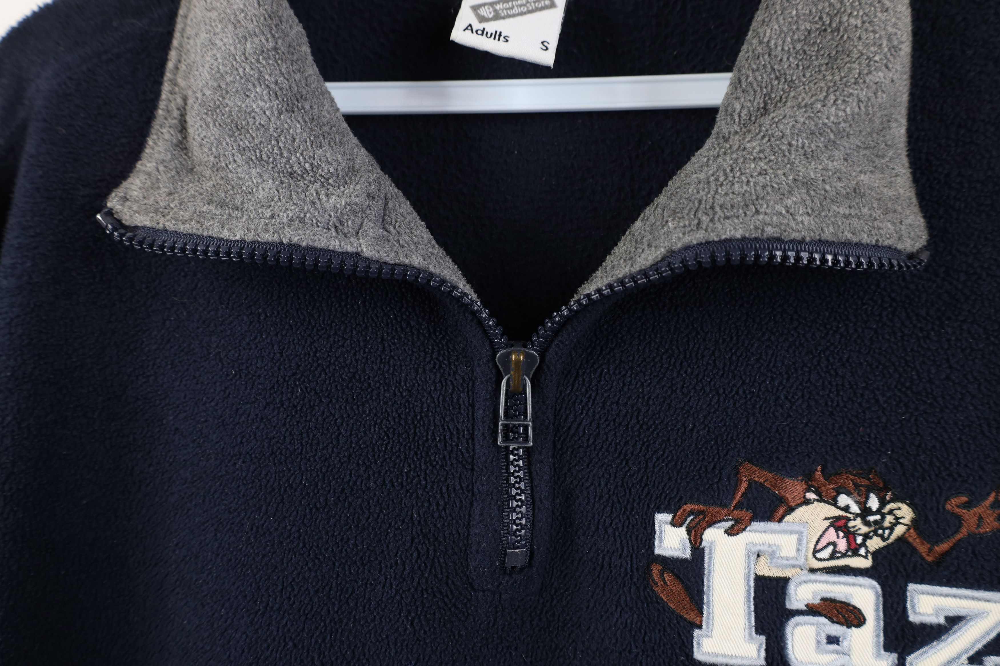 Vintage Vintage 90s Looney Tunes Taz Tazmanian Devil Fleece Sweater Size US S / EU 44-46 / 1 - 5 Thumbnail