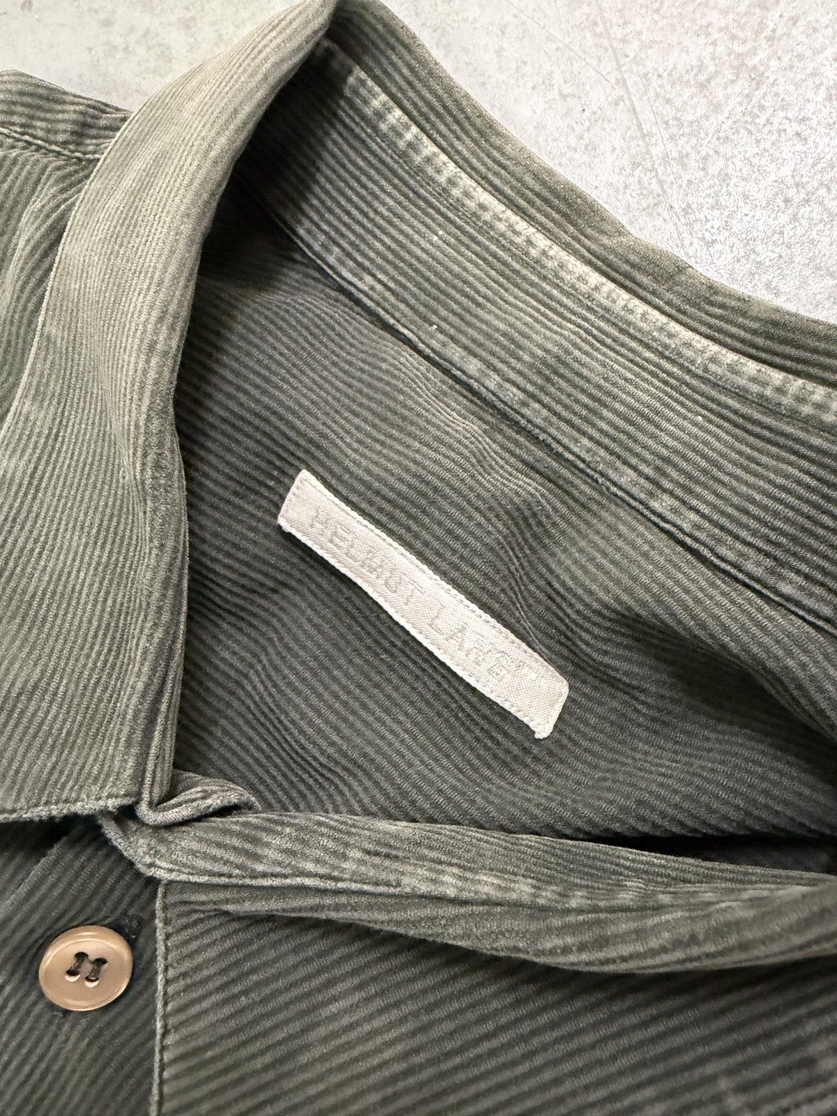 Helmut Lang Helmut Lang Vintage Faded Corduroy Shirt Size US XL / EU 56 / 4 - 6 Thumbnail