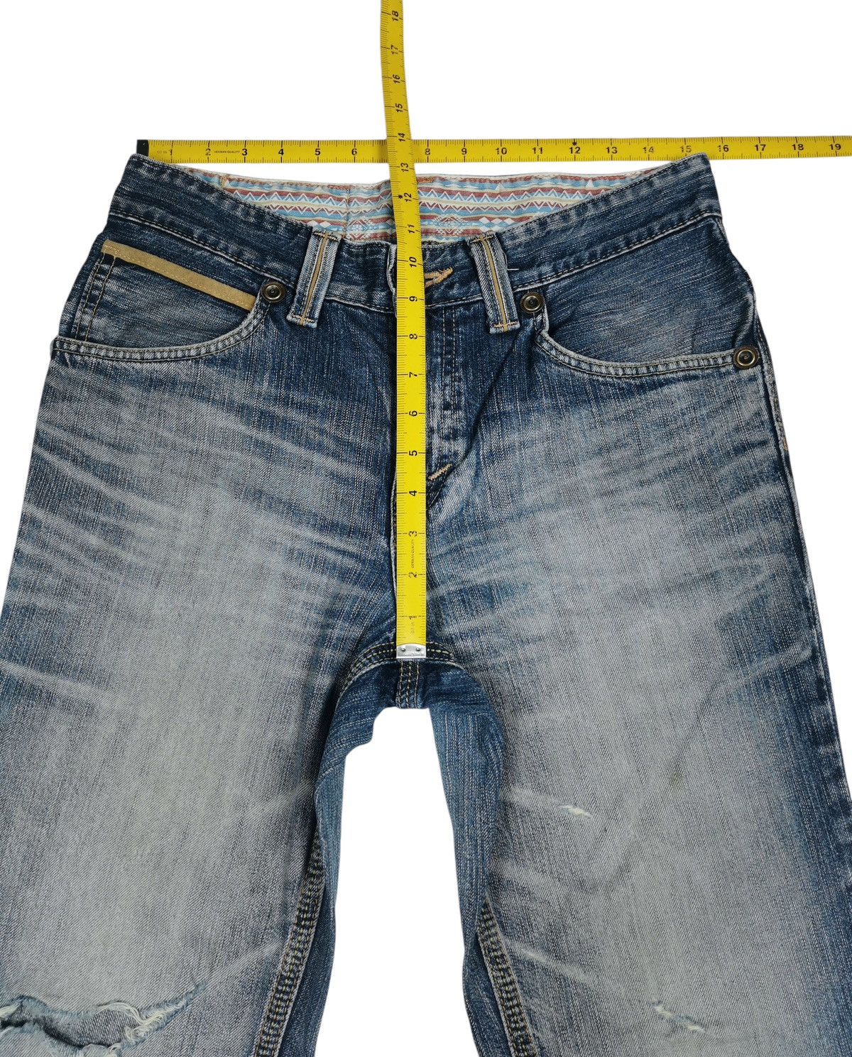Tornado Mart Vintage Edwin Distressed Flared,Bootcuts Jeans Size US 31 - 9 Thumbnail