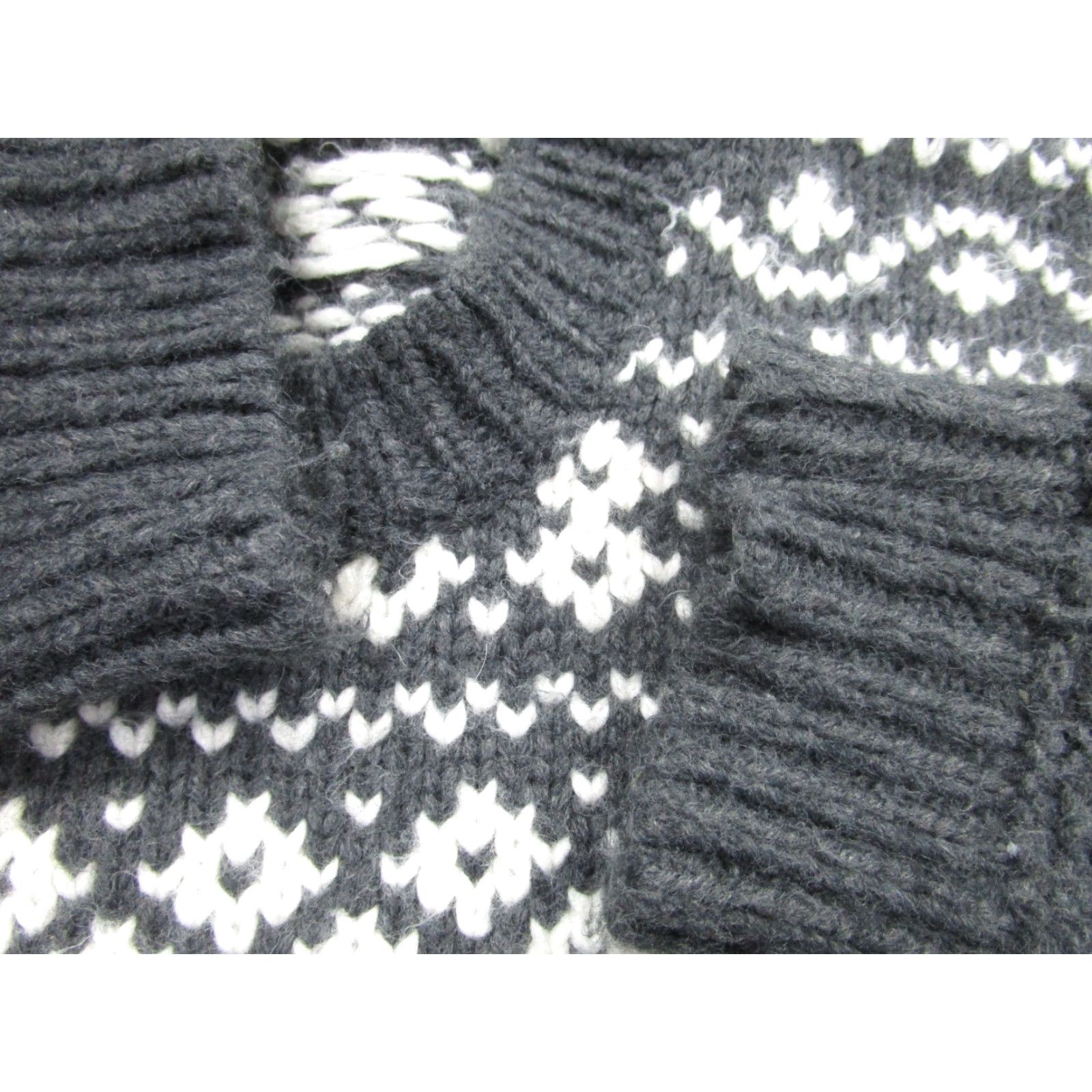 Marine Layer Marine Layer Gray Fair Isle Knit Sweater Women's M Wool Alpaca Pullover Size M / US 6-8 / IT 42-44 - 4 Thumbnail