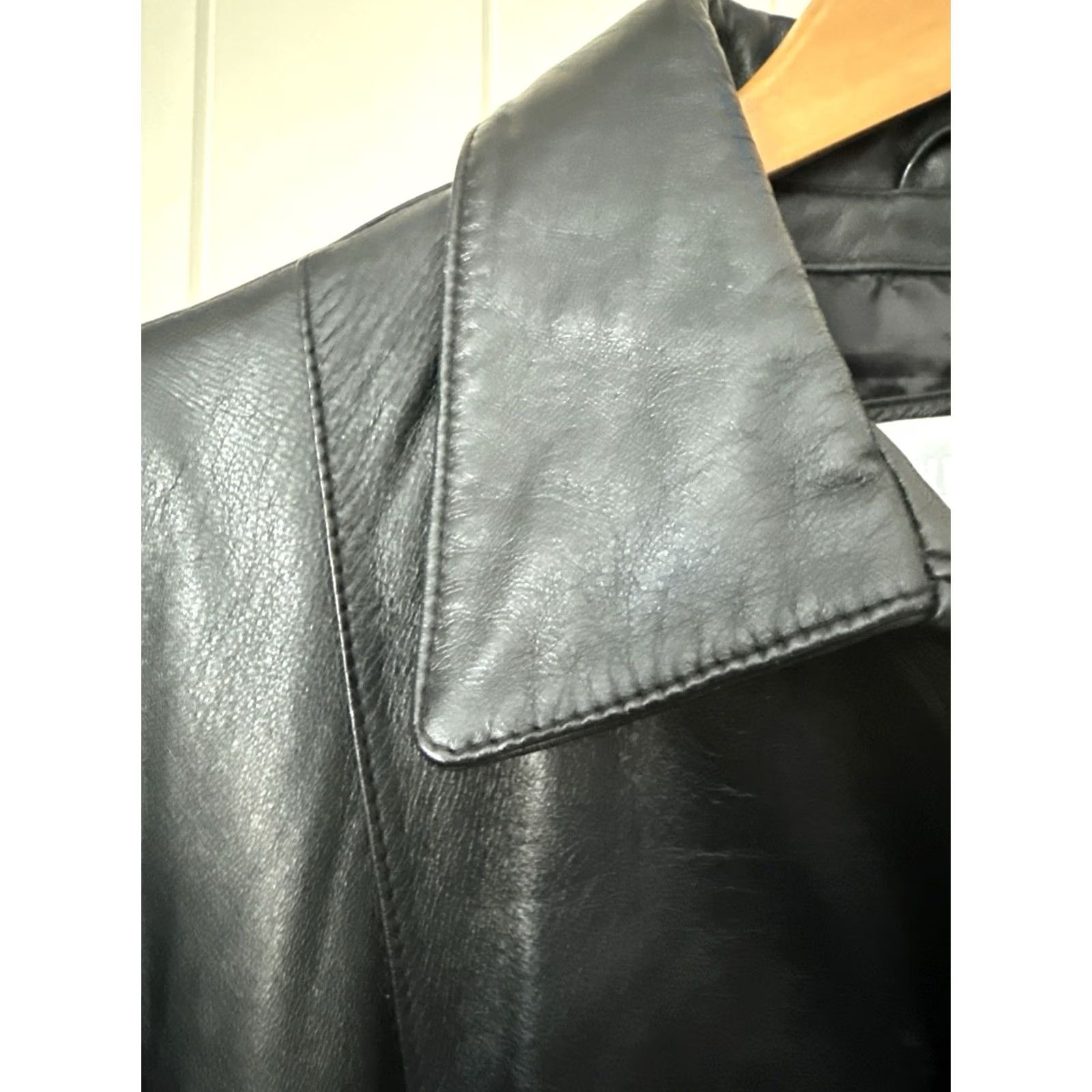 Vintage Wilsons Leather Maxima Jacket Womens Large Black Thinsulate Lined Zip Pockets Jacket Size L / US 10 / IT 46 - 5 Thumbnail