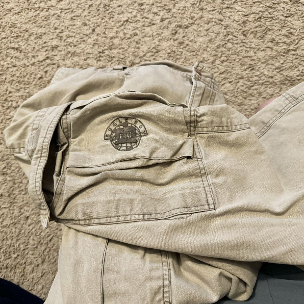 Bugle Boy × Vintage VINTAGE BUGLE BOY CARGO PANTS! Size US 36 / EU 52 - 5 Thumbnail