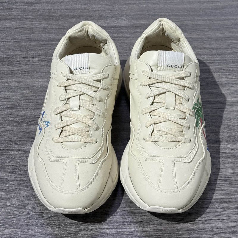 Gucci Gucci Rhyton Hawaiian Logo Low-Top Sneakers - Size US 9.5 / EU 42-43 - 2 Thumbnail