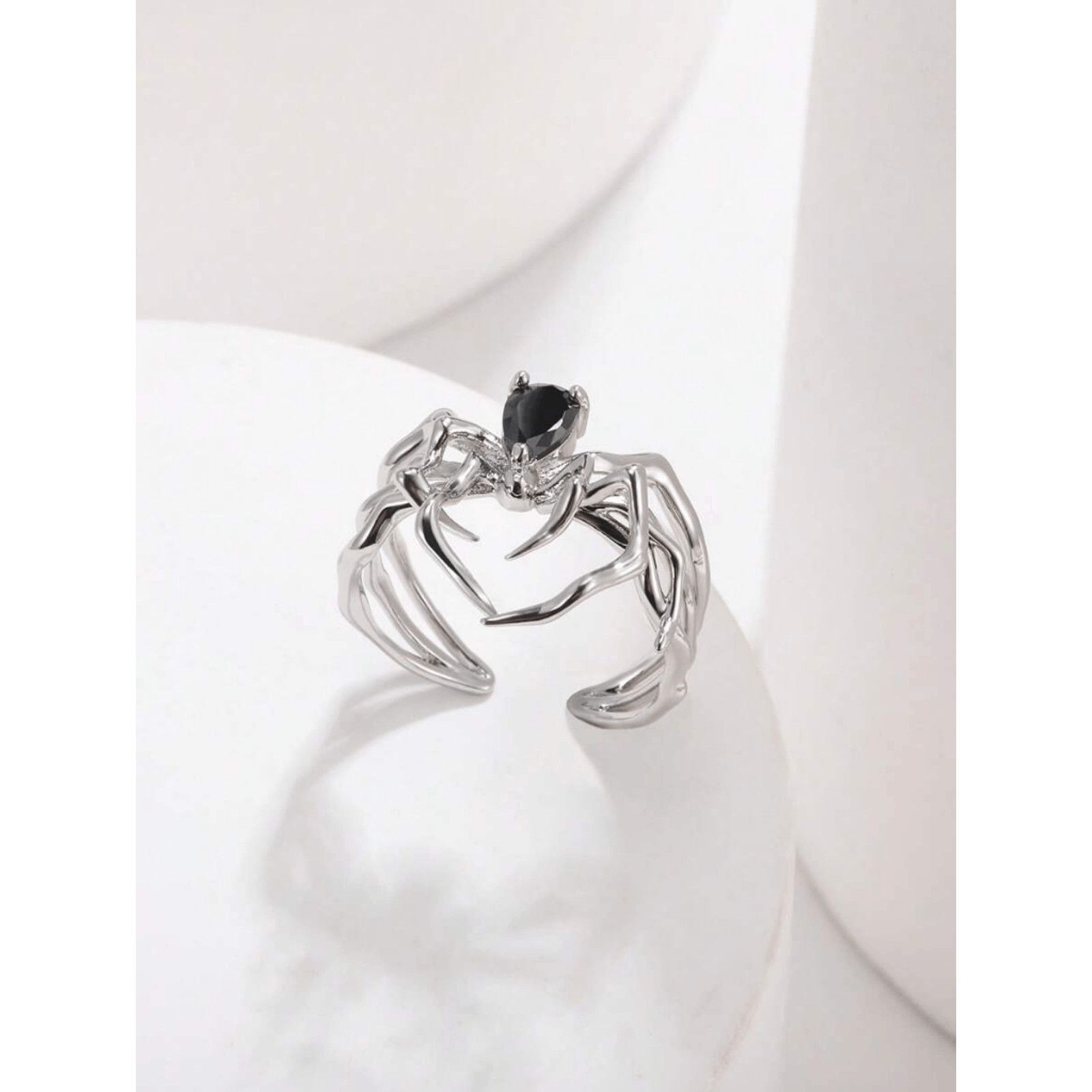 Other Wicked Silk Gothic Silver Arachnid Spider Ring Sz 6 and UP Size ONE SIZE - 3 Thumbnail