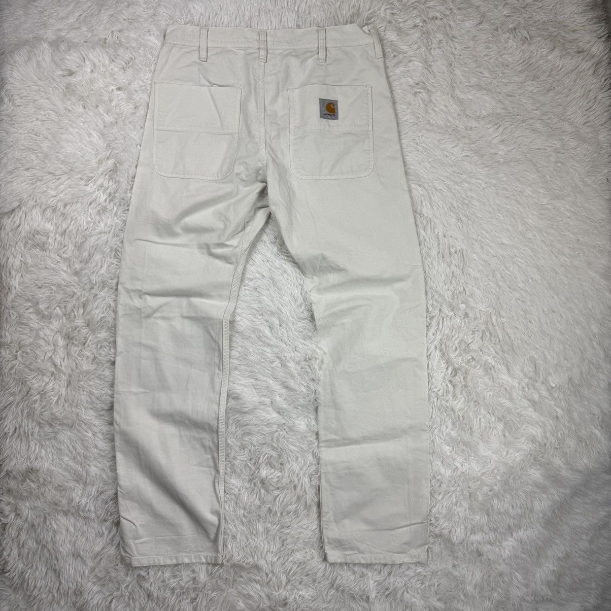 Carhartt Carhartt White Chalk Pants 31x32 Vintage Workwear Streetwear Size US 31 - 1 Thumbnail