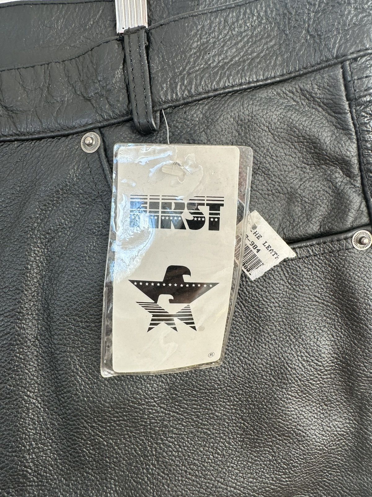 Other Black Leather Pants Moto Biker Rocker Deadstock NWT Size 38 Size US 38 / EU 54 - 5 Thumbnail