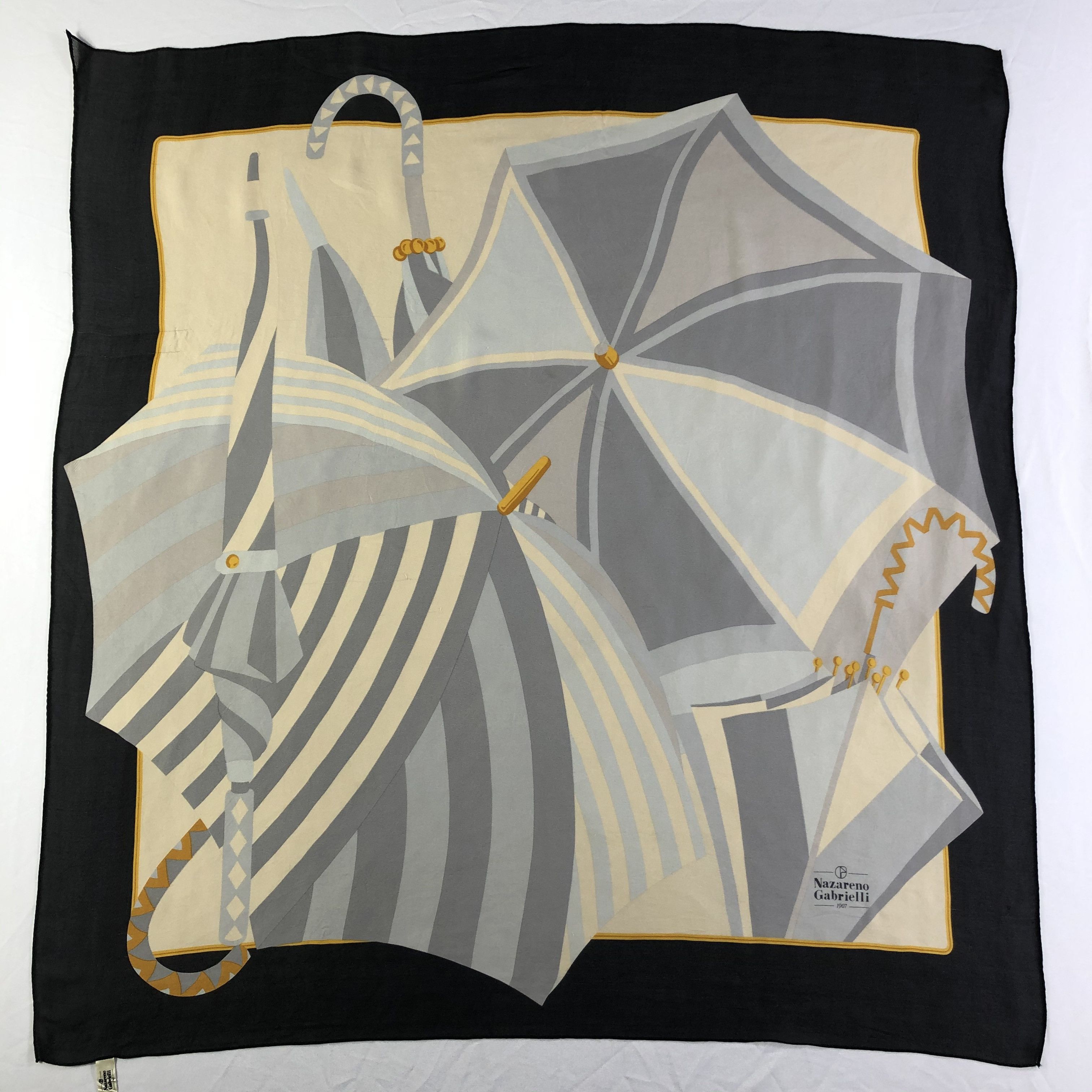 Nazareno Gabrielli × Vintage Vintage Nazareno Gabrielli Silk Scarf Size ONE SIZE - 2 Thumbnail