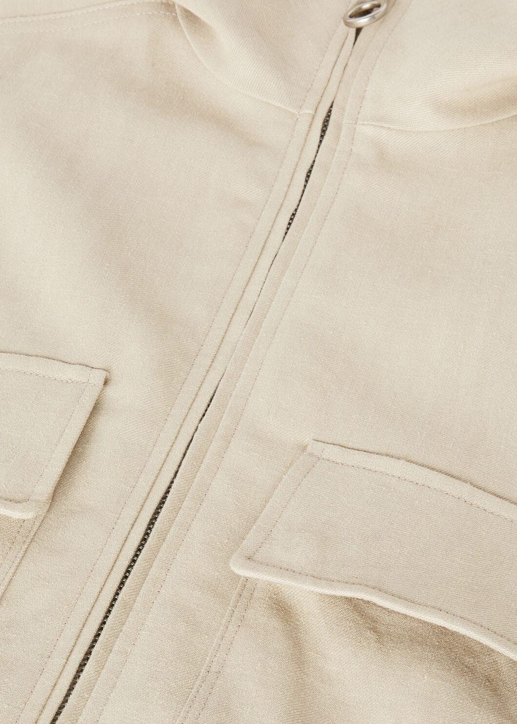 Loro Piana o1w1db10725 FAO4793 Athon Bomber Jacket in Beige Size US L / EU 52-54 / 3 - 7 Thumbnail