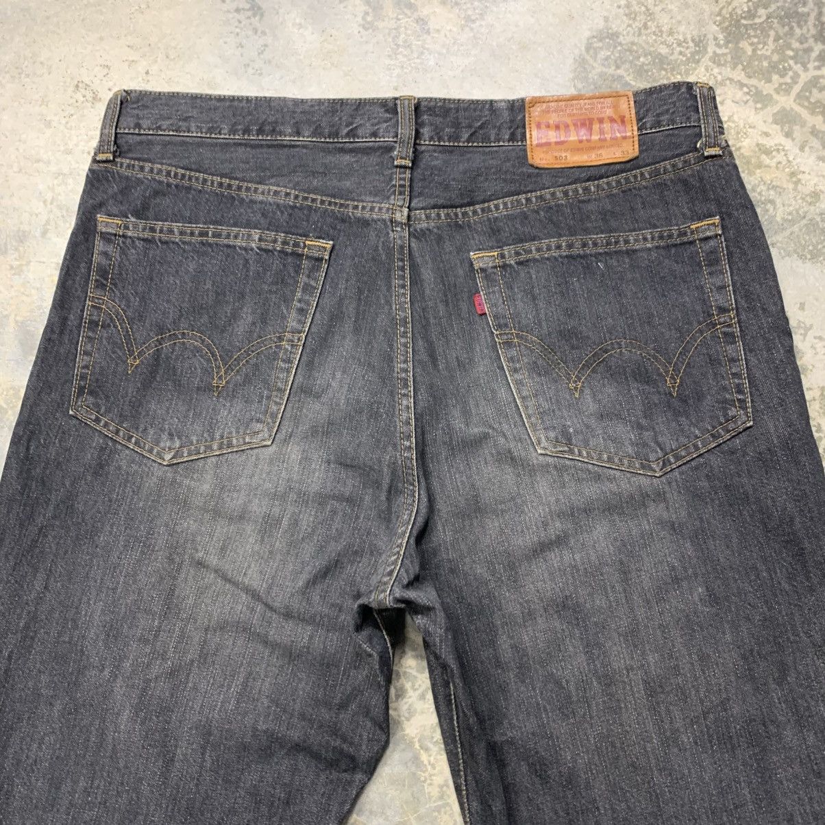 Edwin × Japanese Brand × Vintage Vintage Edwin 503 Rebel Regular faded denim Size US 36 / EU 52 - 10 Thumbnail