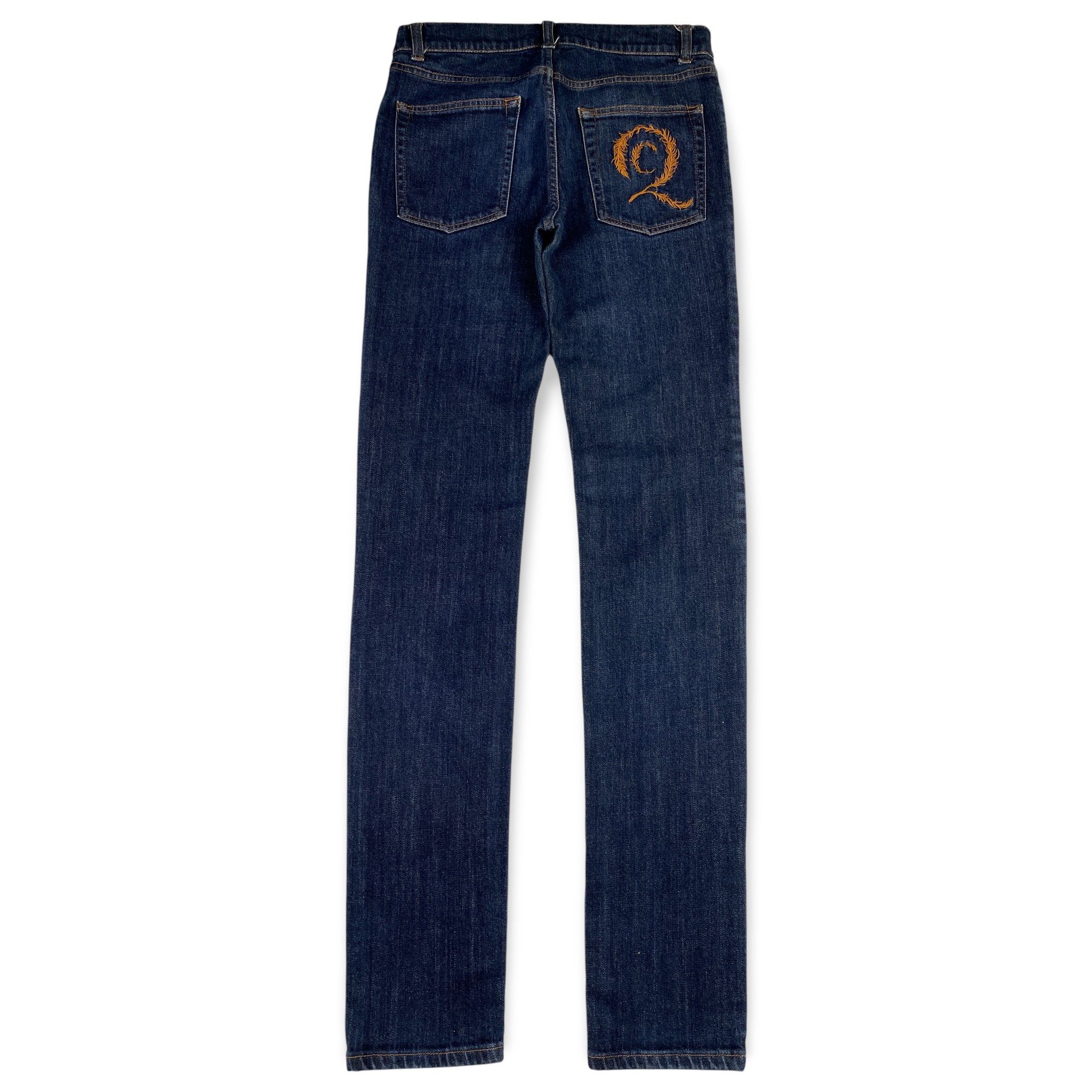 Alexander McQueen "Joyce" Embroidered Logo Denim Jeans Size US 30 / EU 46 - 2 Thumbnail
