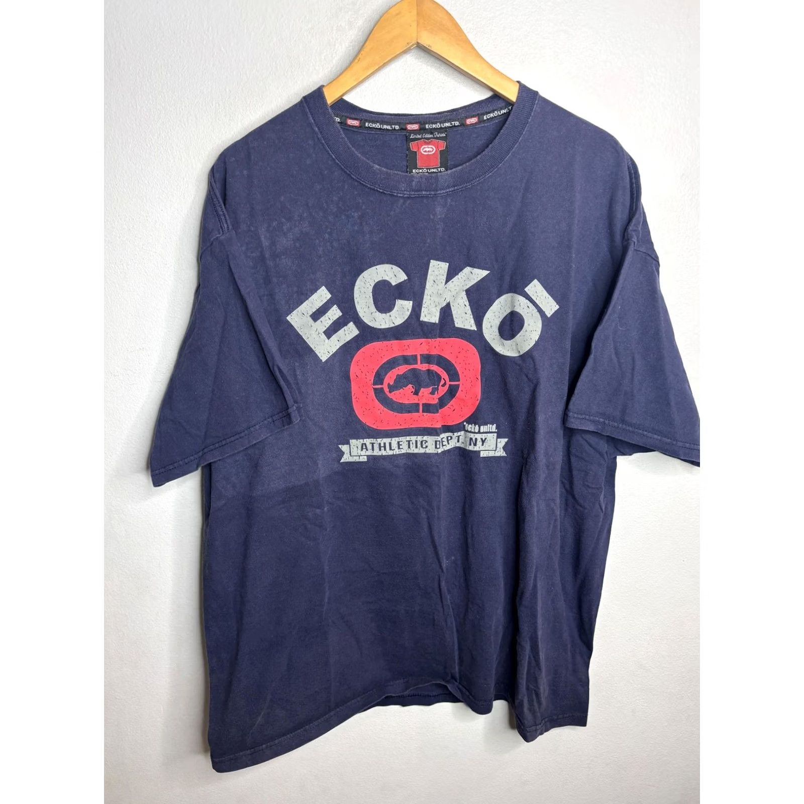 Ecko Unltd. VINTAGE Ecko Unlimited Shirt Mens 2XL Athletic Dept Graphic Made USA 90s Size US XXL / EU 58 / 5 - 2 Thumbnail