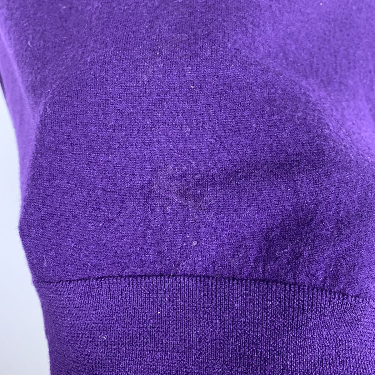 Polo Ralph Lauren Vintage Polo Ralph Lauren Merino Wool Cardigan Purple 90's Size US L / EU 52-54 / 3 - 11 Thumbnail