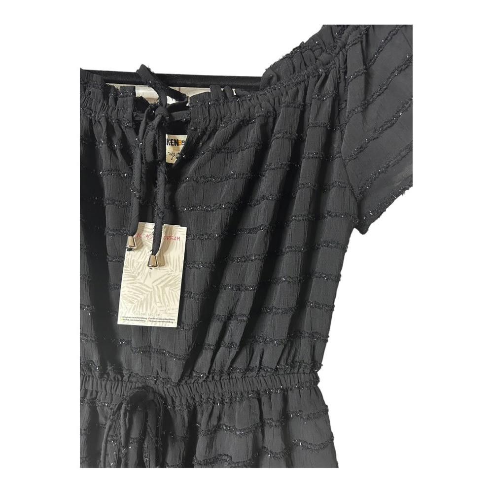 Other Miken l NWT Black Ruffled Dress Small Size S / US 4 / IT 40 - 4 Thumbnail
