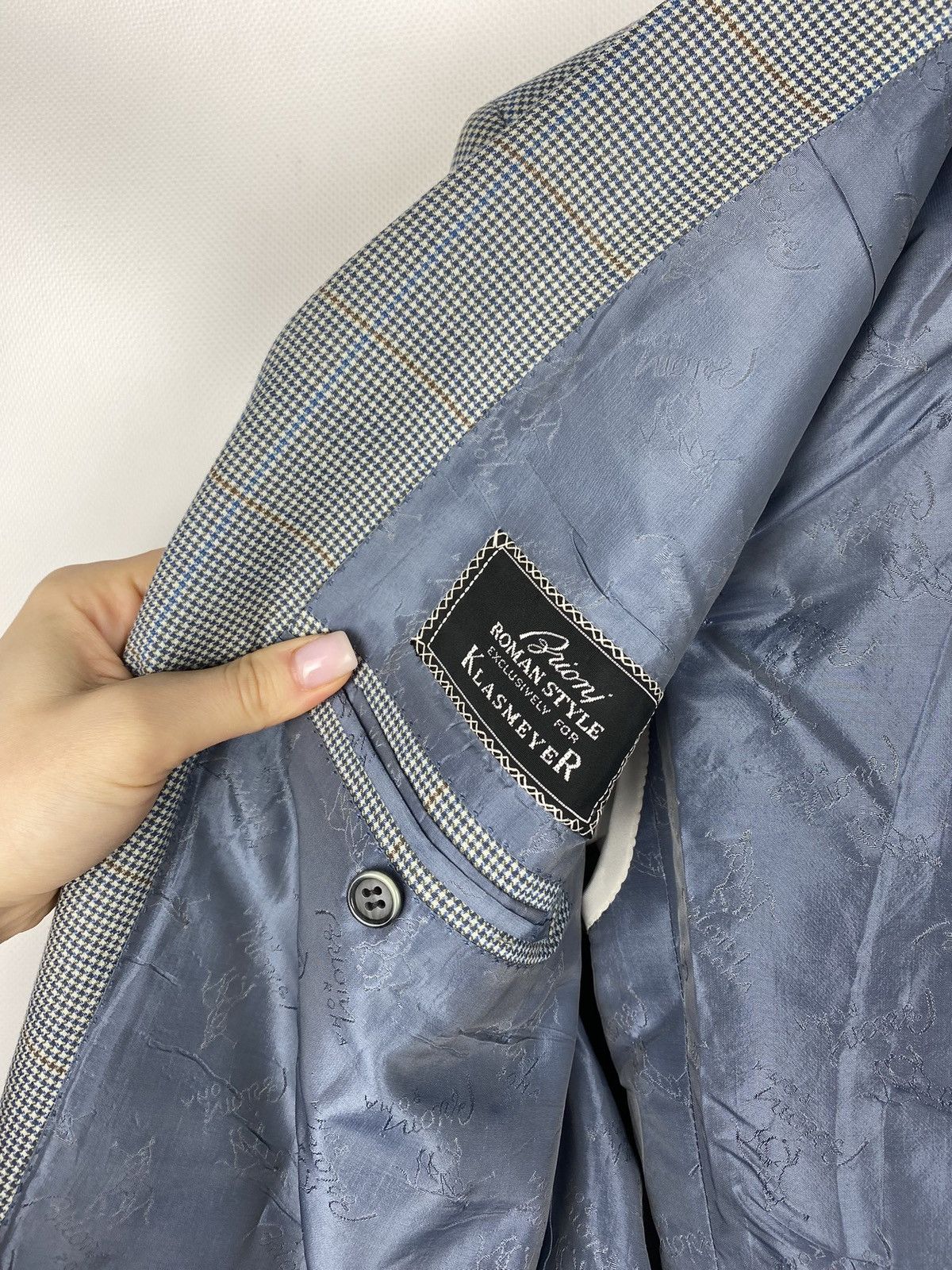 Brioni × Vintage Brioni men’s vintage wool blazer jacket size 47 / 57 Size 46R - 20 Thumbnail