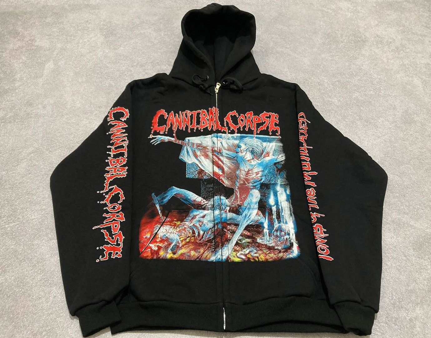 Band Tees Zip Hoodie Cannibal Corpse - Tomb of the Mutilated Size US XL / EU 56 / 4 - 3 Thumbnail