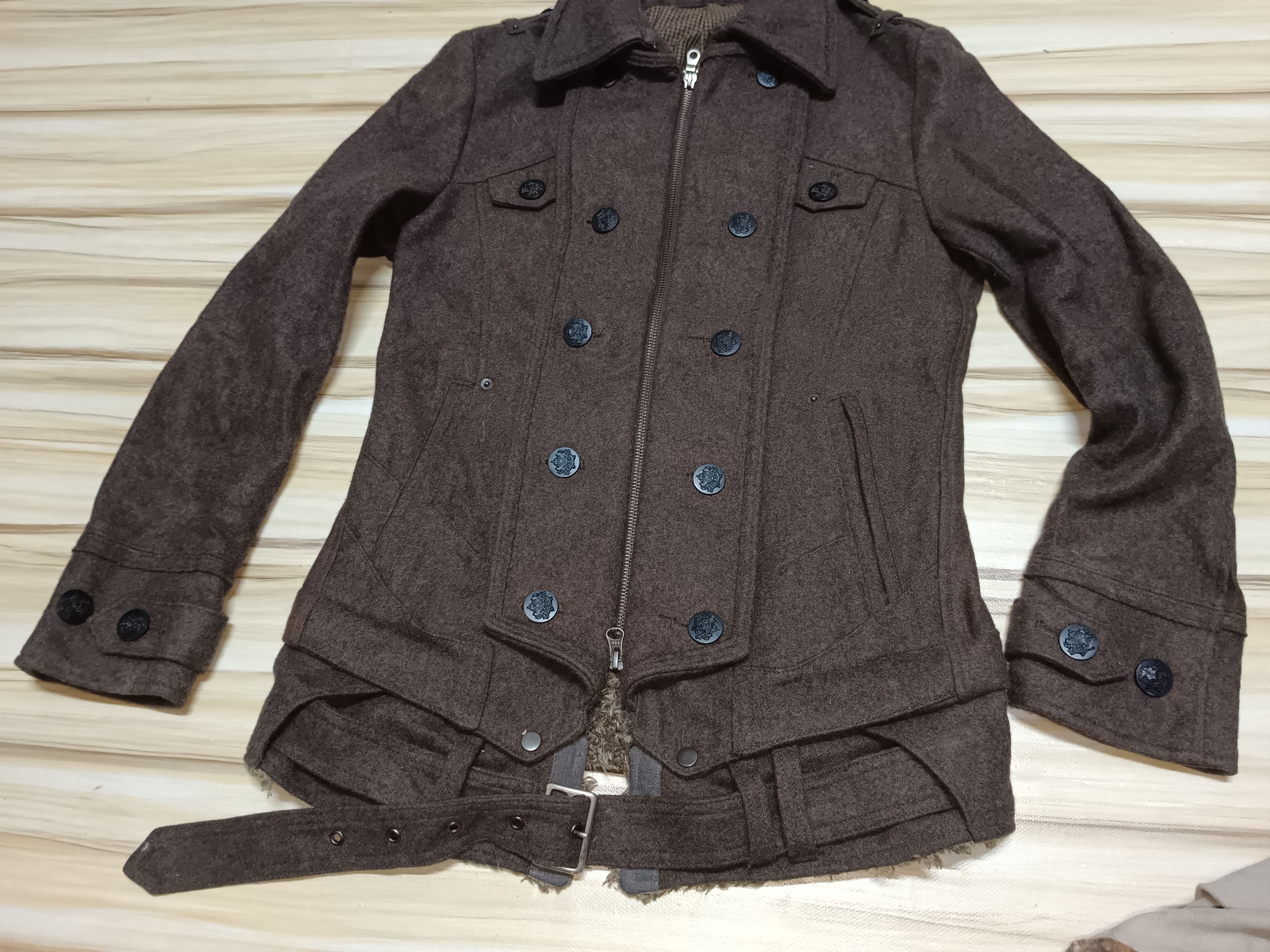 14th Addiction 💥RARE💥Vintage PPFM Jacket Fur Hoodie jacket punk style Size US M / EU 48-50 / 2 - 5 Thumbnail