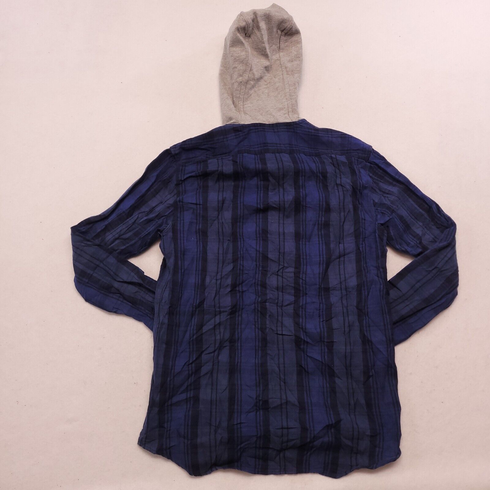 Quiksilver Quicksilver Casual Button Up Hoodie Mens Size S Blue Plaid Size US S / EU 44-46 / 1 - 11 Thumbnail