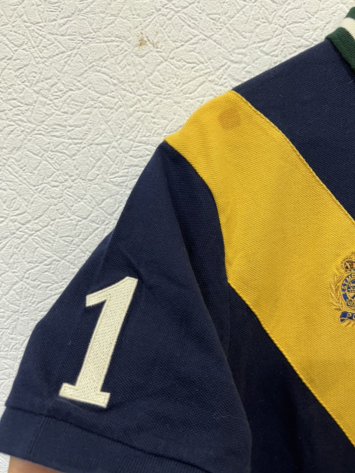 Vintage NWT Vintage Polo Ralph Lauren Blue Polo Shirt 90’s Size US L / EU 52-54 / 3 - 6 Thumbnail