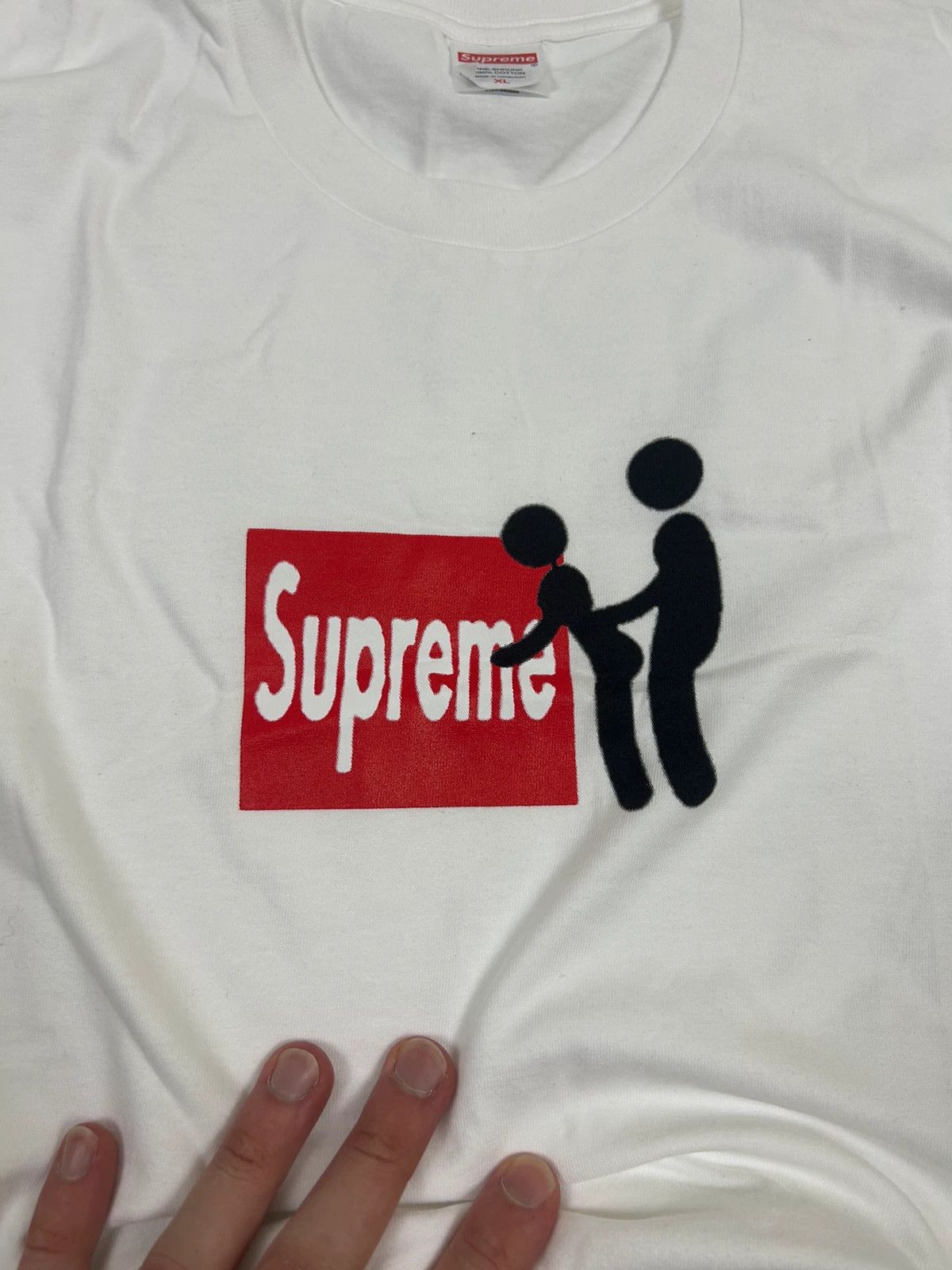 Supreme Supreme stick tee fuck tshirt logo streetwear bogo box logo Size US XL / EU 56 / 4 - 4 Thumbnail