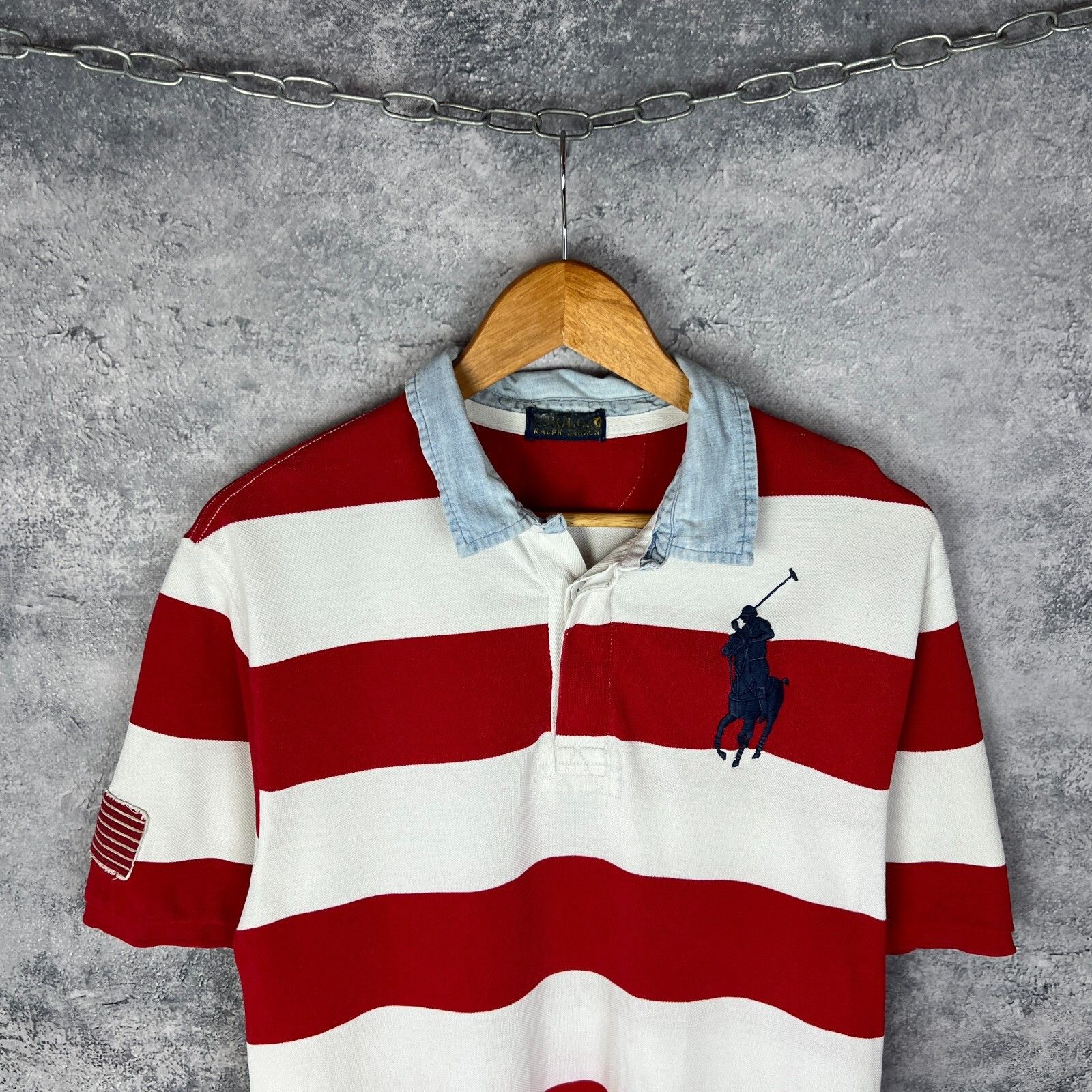 Polo Ralph Lauren Polo Ralph Lauren Striped Polo Shirt USA Men's Size L ` Size US L / EU 52-54 / 3 - 2 Thumbnail