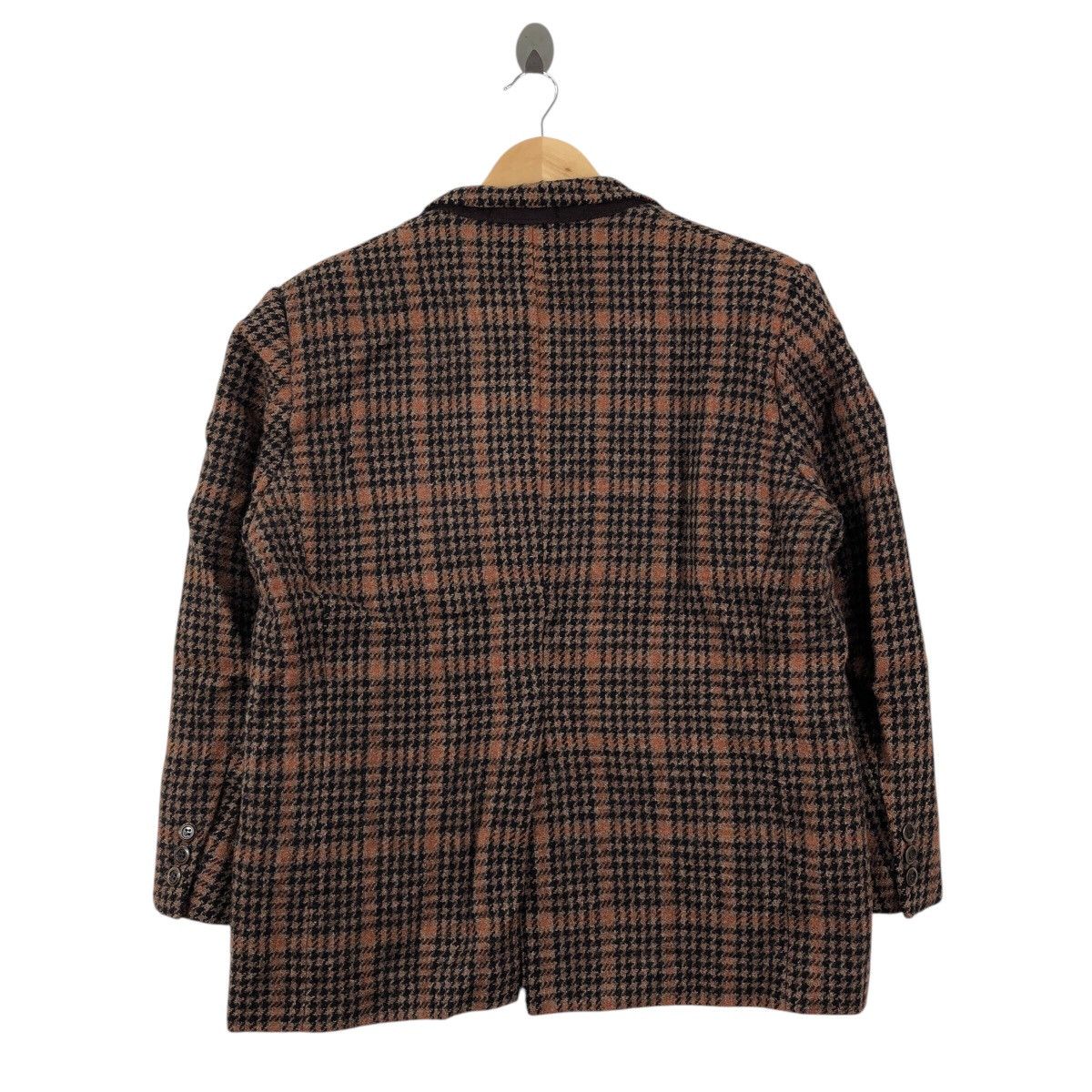 Vintage Vintage Hand Woven HARRIS TWEED CHECKERED Wool Blazer Coat Size 42R - 4 Thumbnail