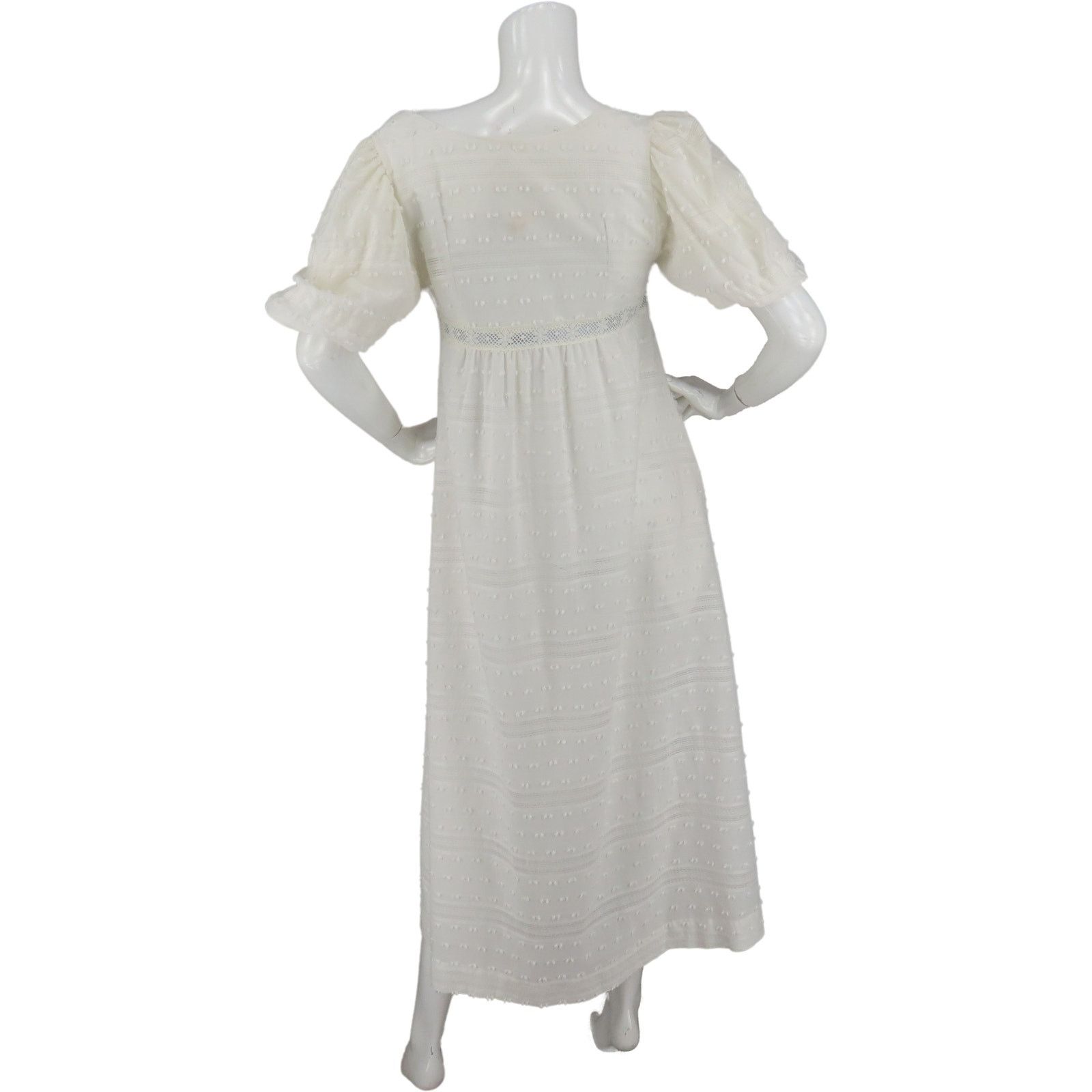 Vintage Vintage Swiss Dot Lace Trim Nightgown Size S / US 4 / IT 40 - 3 Thumbnail