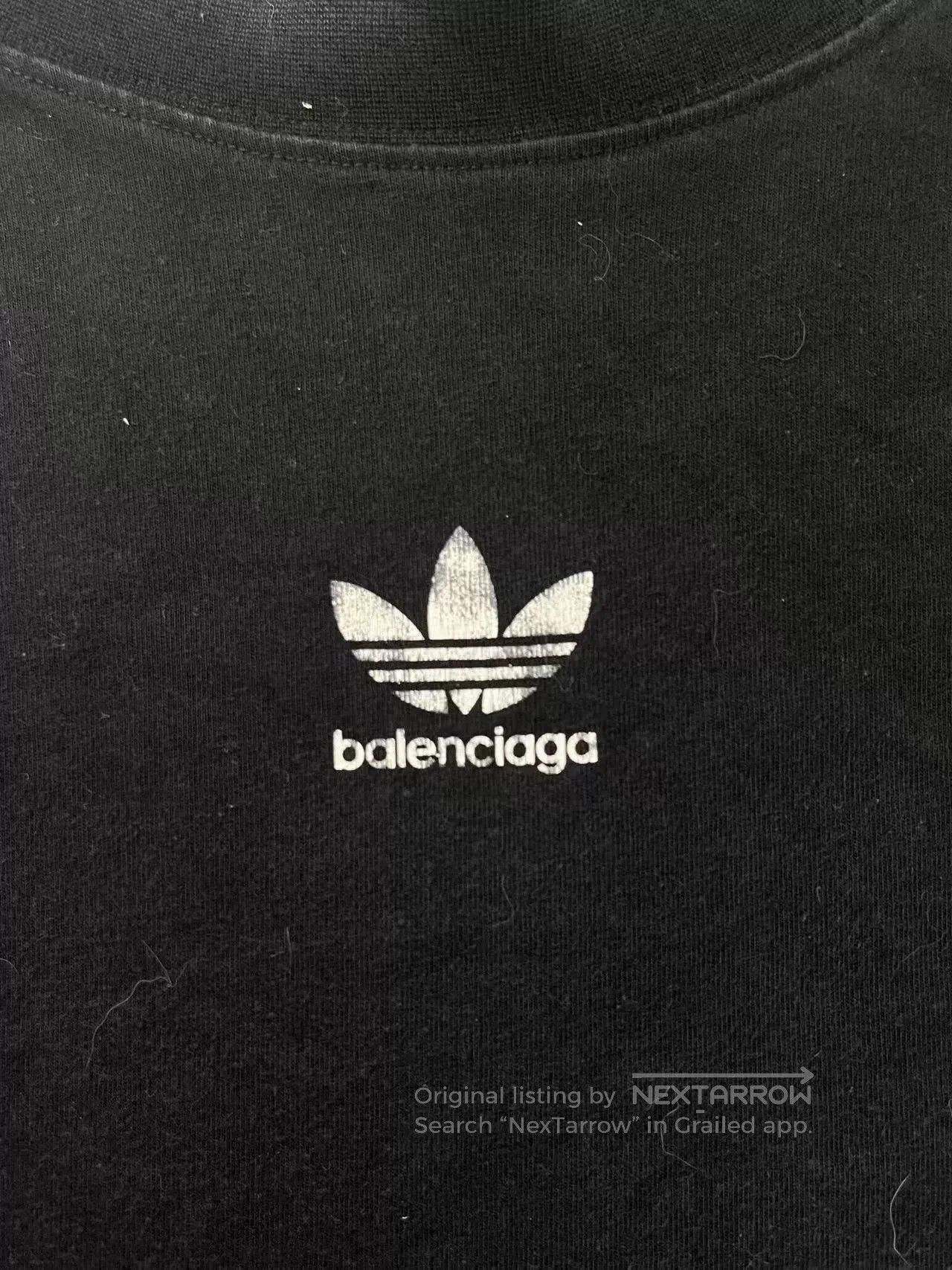 Balenciaga Balenciaga x adidas Logo Print Crewneck T-Shirt. Size US XL / EU 56 / 4 - 3 Thumbnail