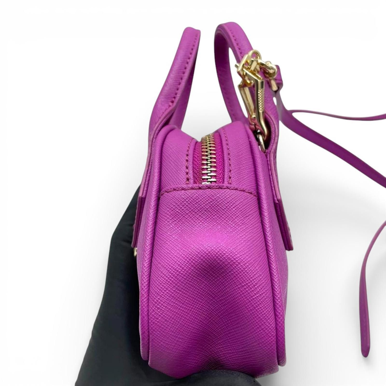 Vivienne Westwood Vivienne Westwood - Purple Mini Leather Shoulder Bag Size ONE SIZE - 5 Thumbnail