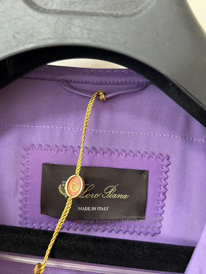 Loro Piana LORO PIANA Lavender purple top-grade lamb leather velvet b Size XS / US 0-2 / IT 36-38 - 4 Thumbnail
