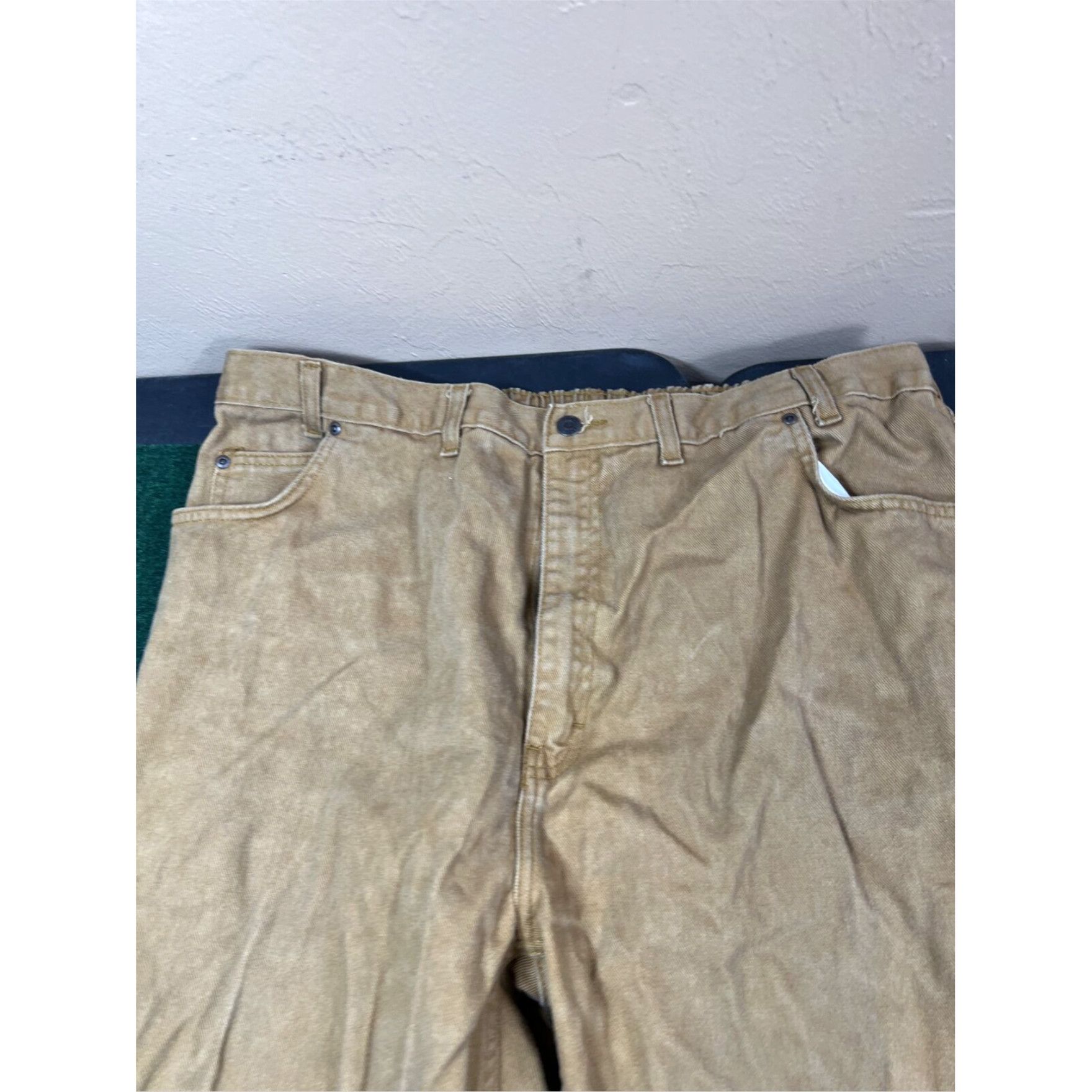 Haband NORMAN ROCKWELL Jeans by Haband Elasticized Back Waist- Beige. 38x30 Size US 38 / EU 54 - 2 Thumbnail