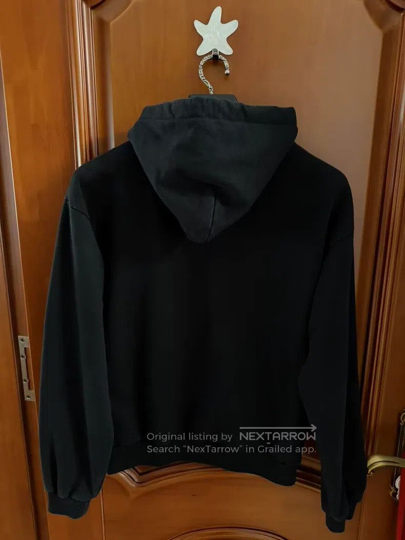 Balenciaga Balenciaga Black Small Logo Hooded Sweatshirt Size US S / EU 44-46 / 1 - 2 Thumbnail
